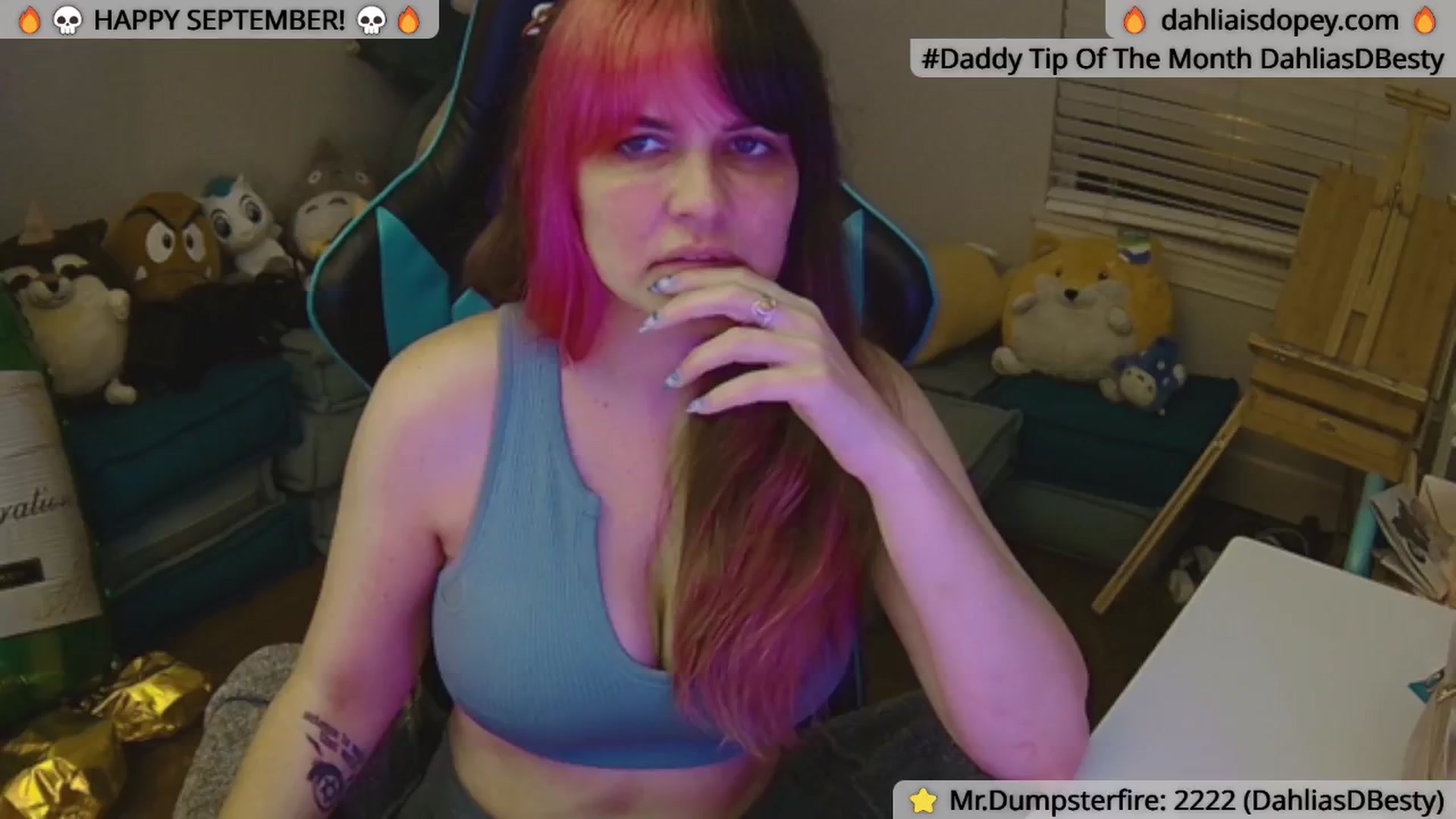 Gallery image thumbnail from DahliaIsDopey's myfreecams stream on, 09/05/2024, 03:45 image 4 of 20