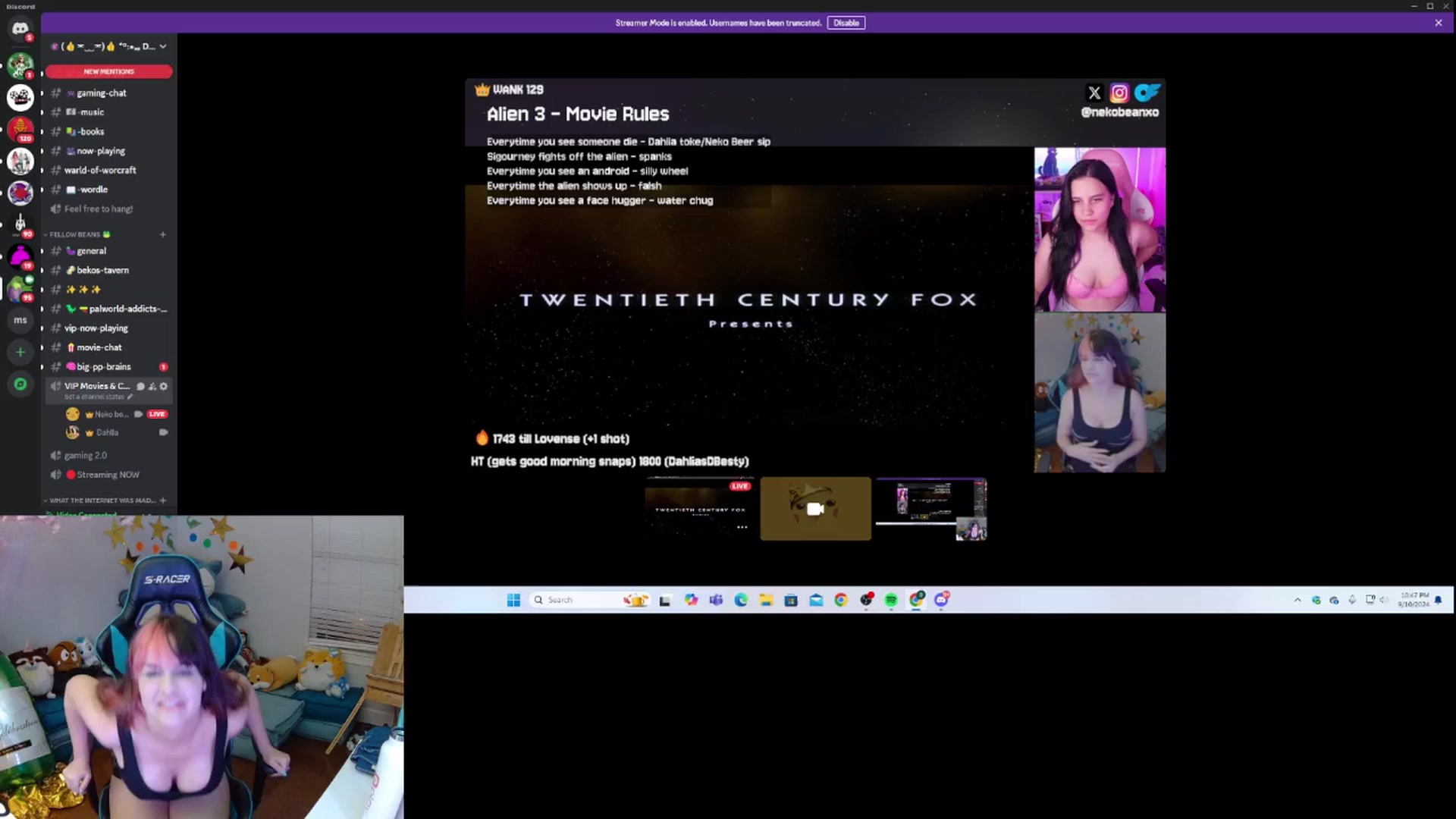 Gallery image thumbnail from DahliaIsDopey's myfreecams stream on, 09/11/2024, 04:43 image 6 of 20