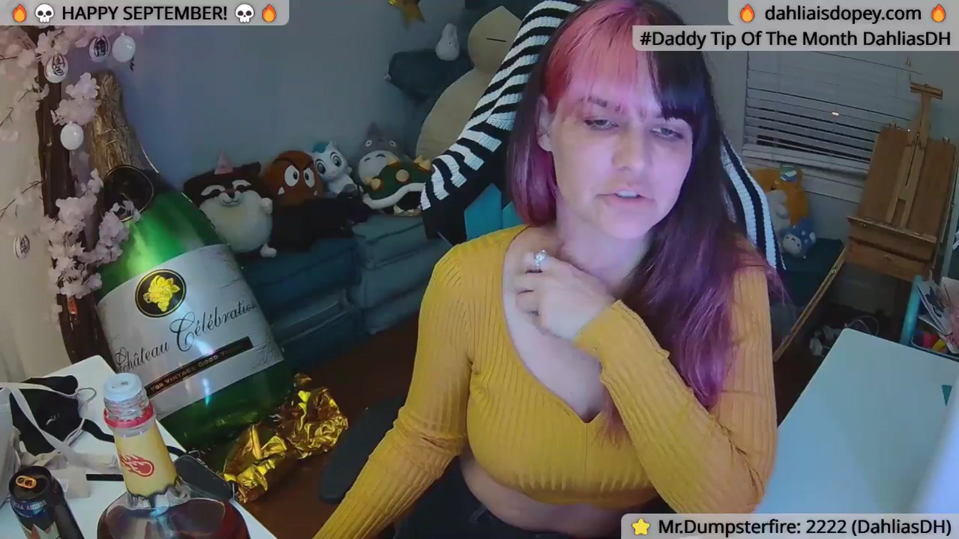 Gallery image thumbnail from DahliaIsDopey's myfreecams stream on, 10/01/2024, 02:09 image 9 of 20