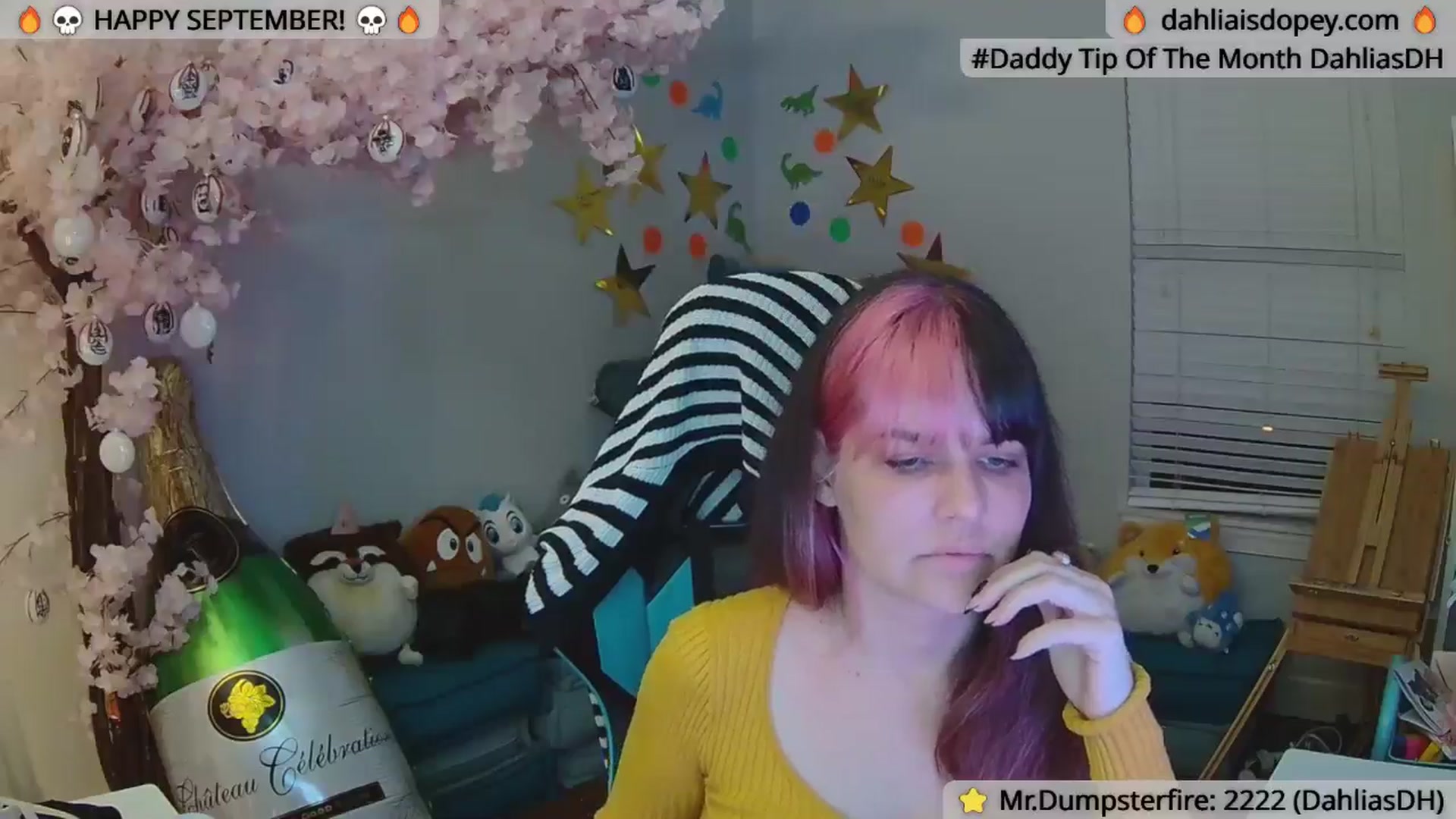 Gallery image thumbnail from DahliaIsDopey's myfreecams stream on, 10/01/2024, 02:09 image 12 of 20