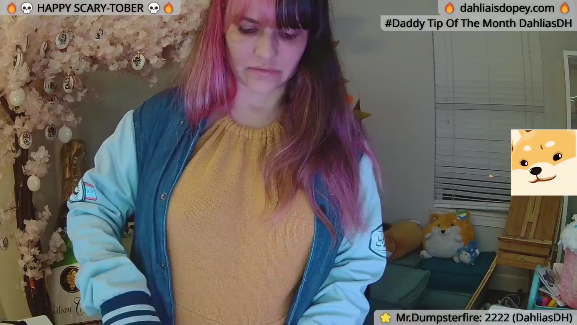 Gallery image thumbnail from DahliaIsDopey's myfreecams stream on, 10/04/2024, 06:17 image 1 of 20