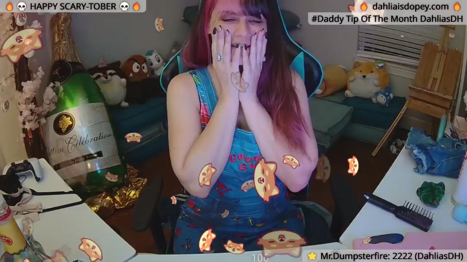 Gallery image thumbnail from DahliaIsDopey's myfreecams stream on, 10/06/2024, 02:41 image 2 of 20