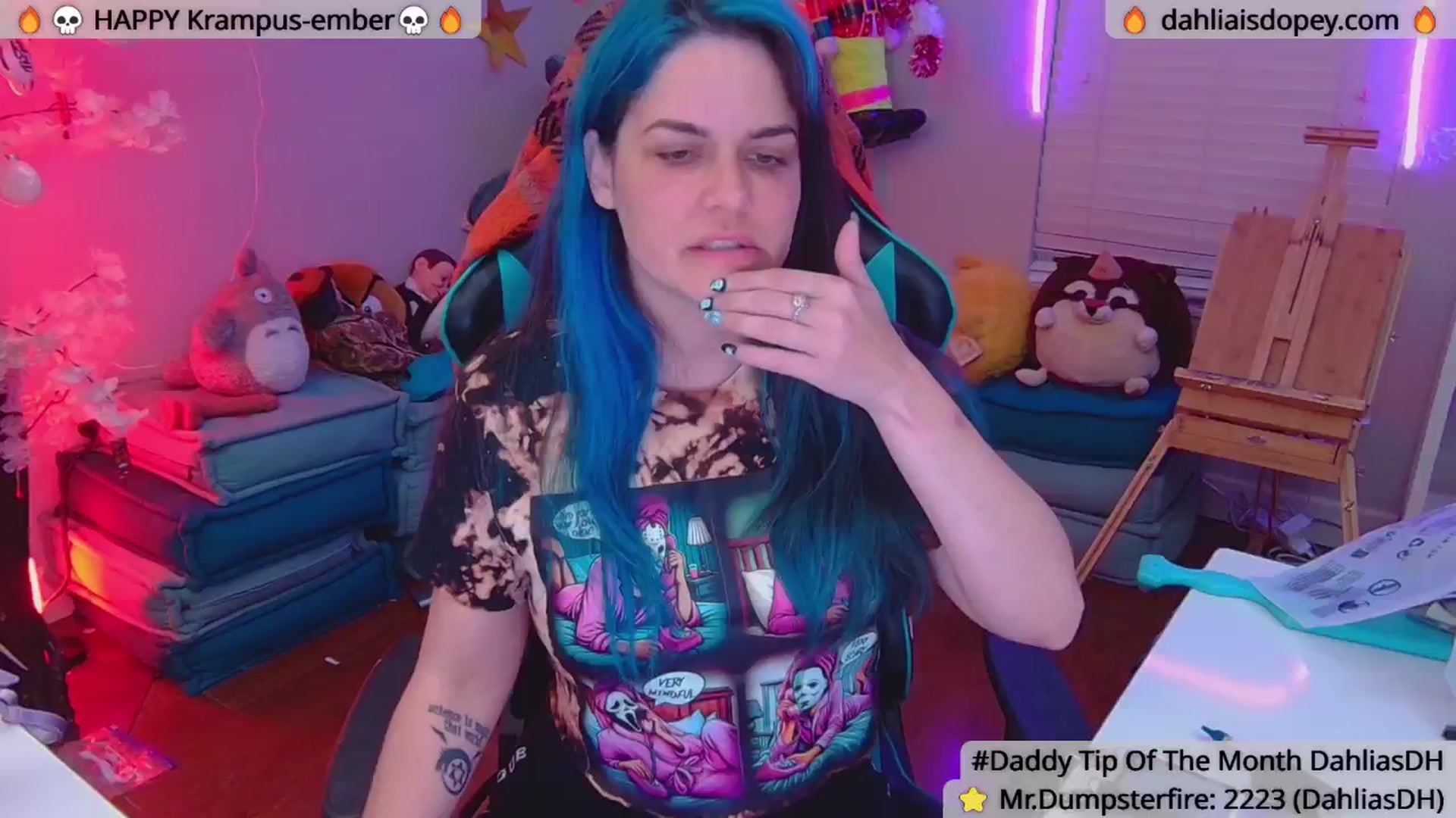 Gallery image thumbnail from DahliaIsDopey's myfreecams stream on, 12/10/2024, 03:25 image 2 of 20