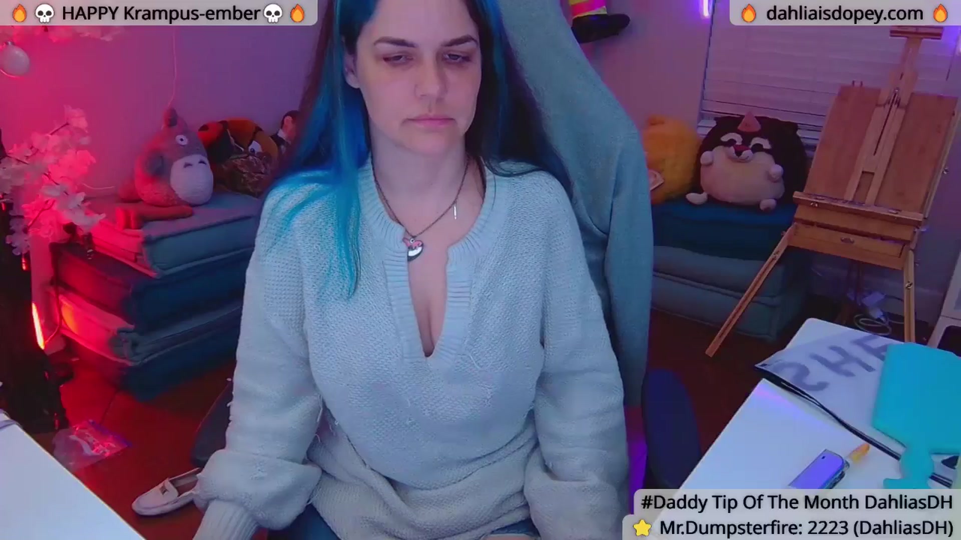 Gallery image thumbnail from DahliaIsDopey's myfreecams stream on, 12/15/2024, 05:03 image 3 of 20