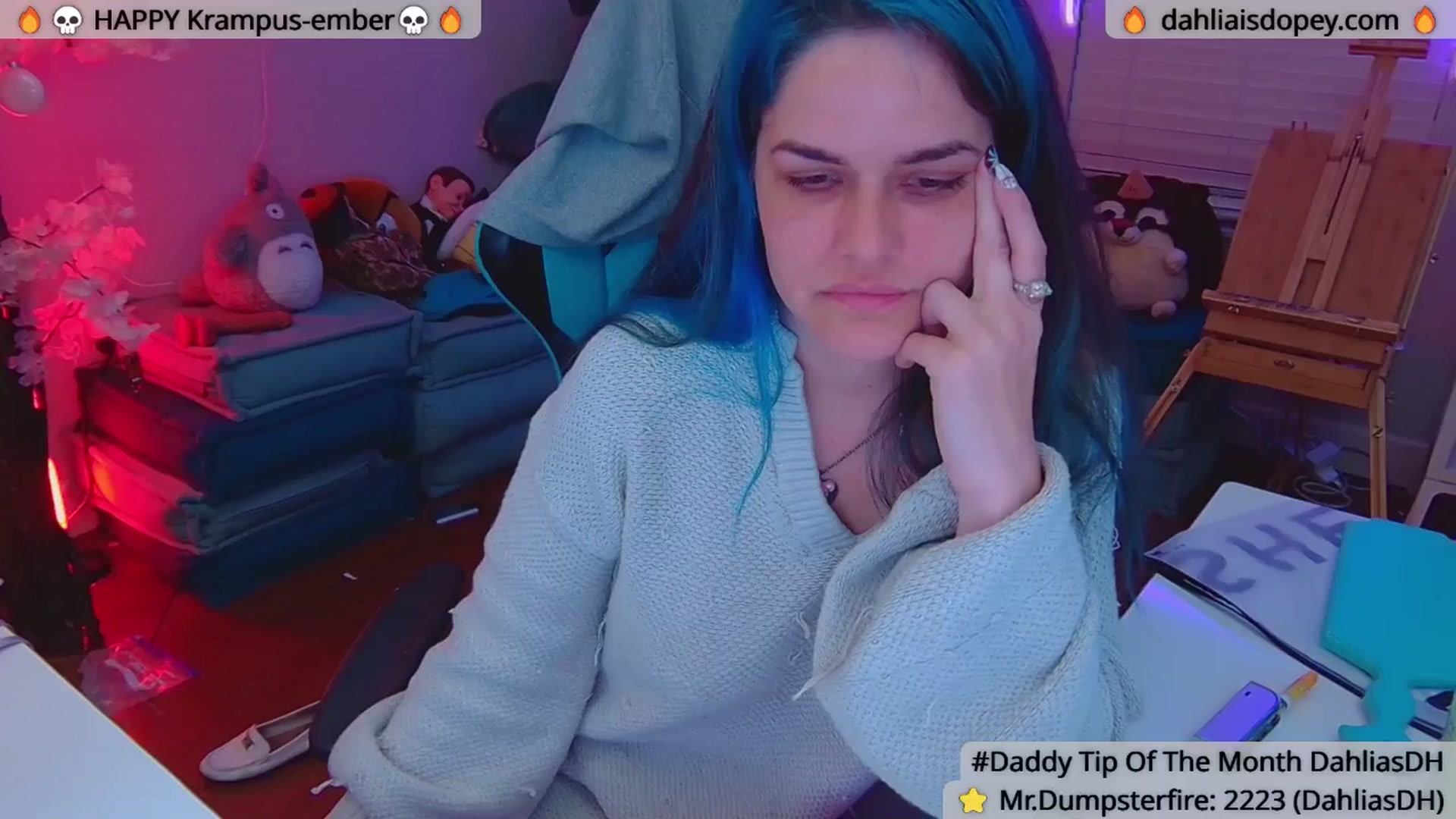 Gallery image thumbnail from DahliaIsDopey's myfreecams stream on, 12/15/2024, 05:03 image 2 of 20