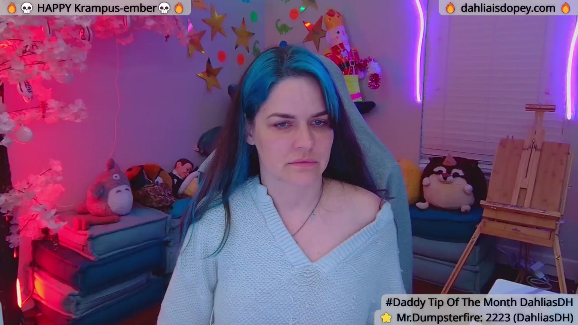 Gallery image thumbnail from DahliaIsDopey's myfreecams stream on, 12/15/2024, 05:03 image 1 of 20