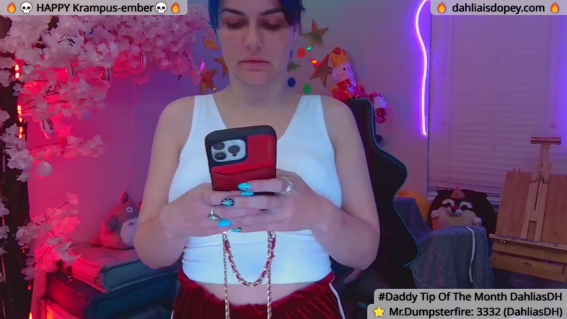 Gallery image thumbnail from DahliaIsDopey's myfreecams stream on, 12/20/2024, 03:56 image 2 of 20