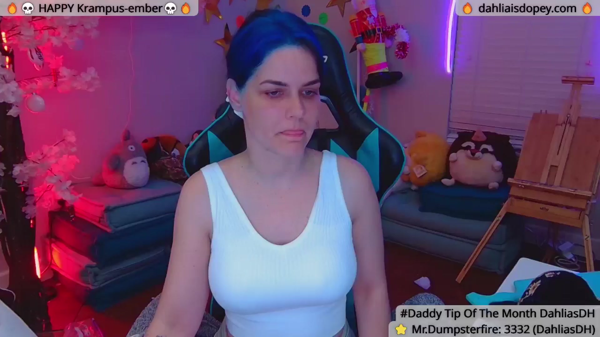 Gallery image thumbnail from DahliaIsDopey's myfreecams stream on, 12/20/2024, 03:56 image 8 of 20