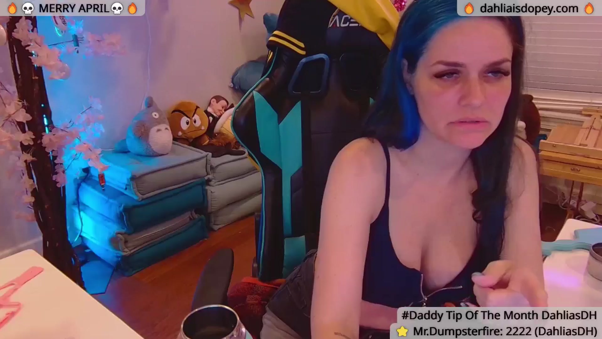 Gallery image thumbnail from DahliaIsDopey's myfreecams stream on, 04/08/2025, 04:01 image 6 of 20