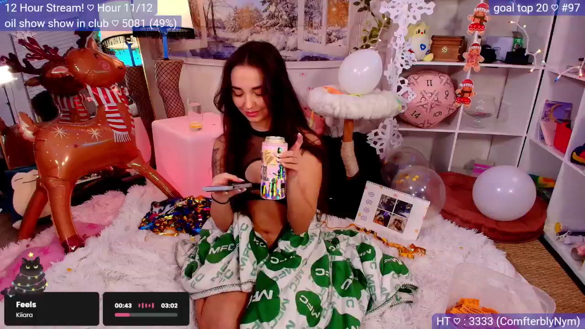Gallery image thumbnail from DaintyNymphet's myfreecams stream on, 01/01/2026, 08:08 image 12 of 20
