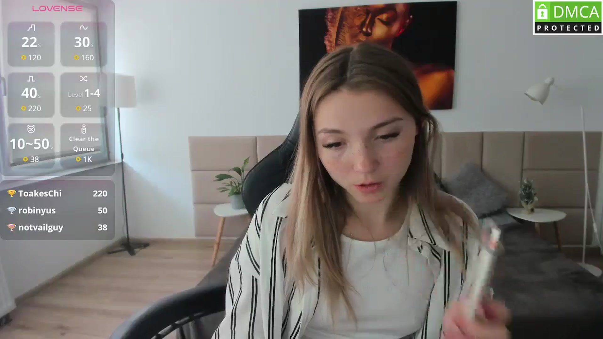 Gallery image thumbnail from Daisyy's myfreecams stream on, 05/02/2025, 13:29 image 2 of 20