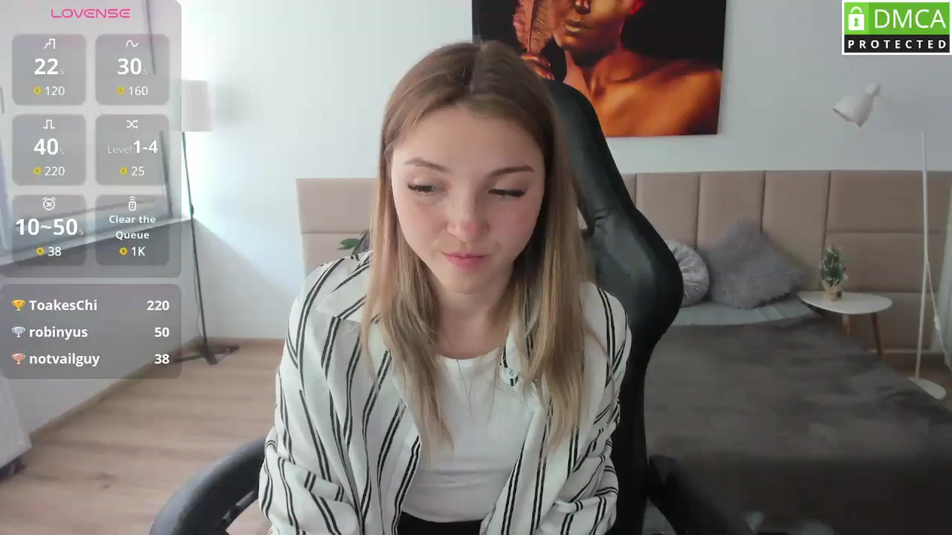 Gallery image thumbnail from Daisyy's myfreecams stream on, 05/02/2025, 13:29 image 7 of 20