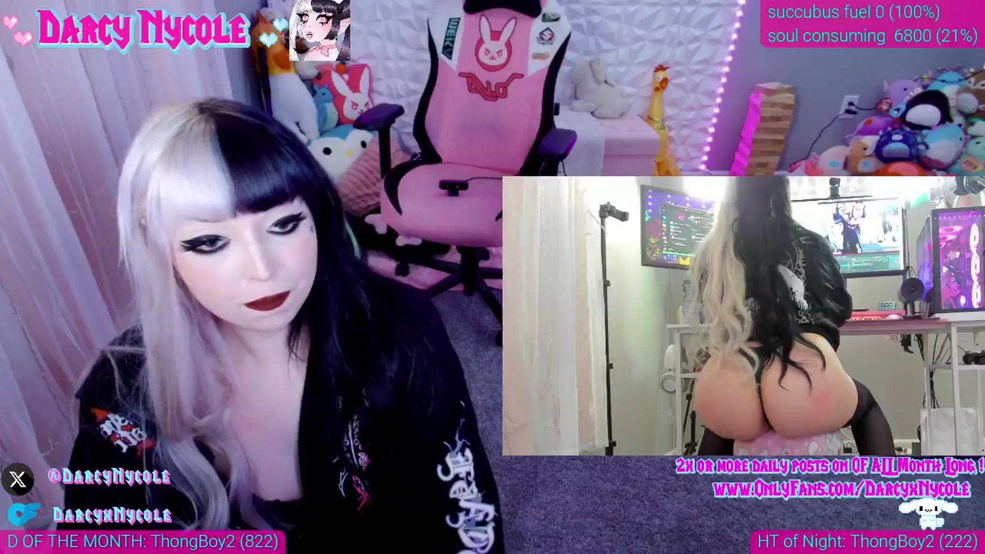 Gallery image thumbnail from DarcyNycole's myfreecams stream on, 08/01/2025, 09:31 image 3 of 20