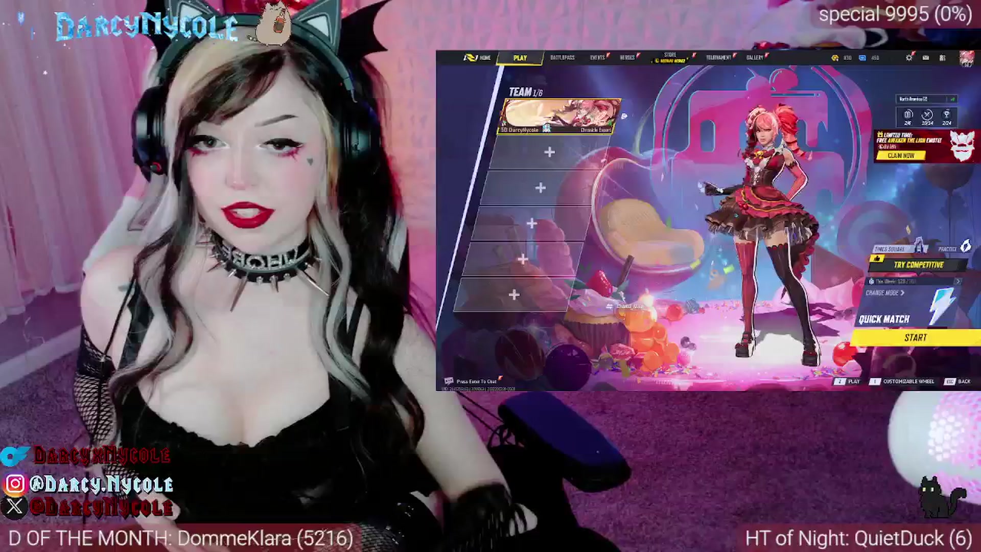 Gallery image thumbnail from DarcyNycole's myfreecams stream on, 02/20/2026, 07:46 image 7 of 20