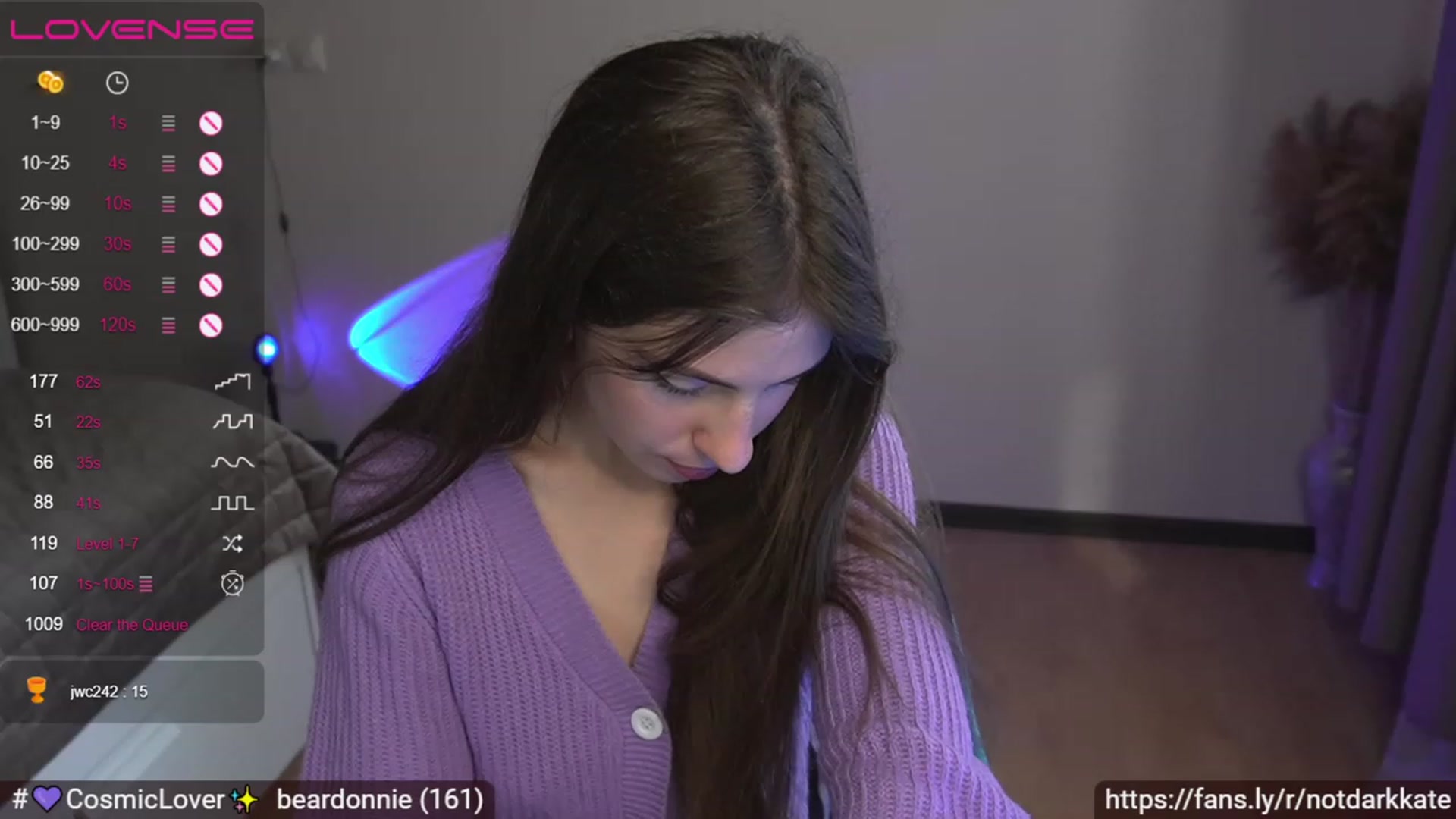Gallery image thumbnail from DarkKate's myfreecams stream on, 08/03/2023, 04:32 image 13 of 20