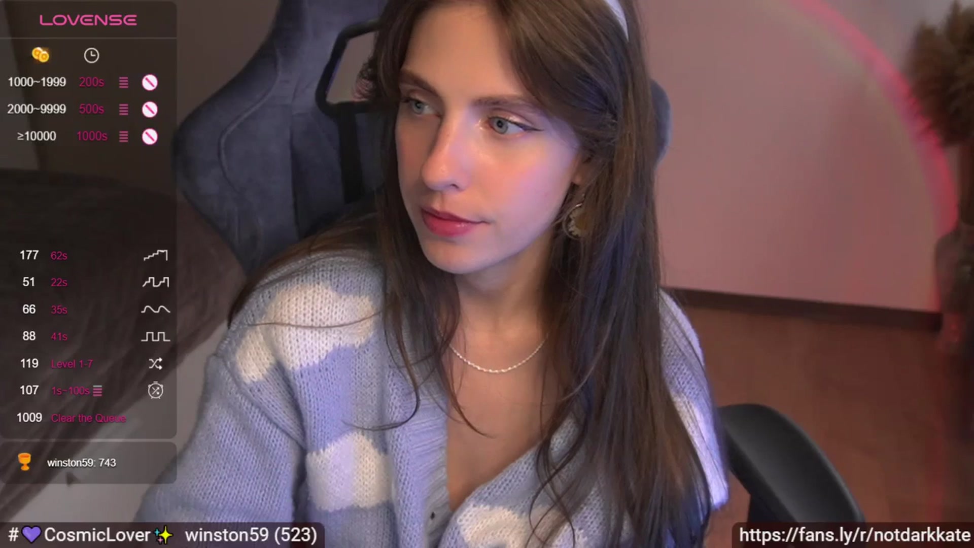 Gallery image thumbnail from DarkKate's myfreecams stream on, 09/06/2023, 07:55 image 17 of 20