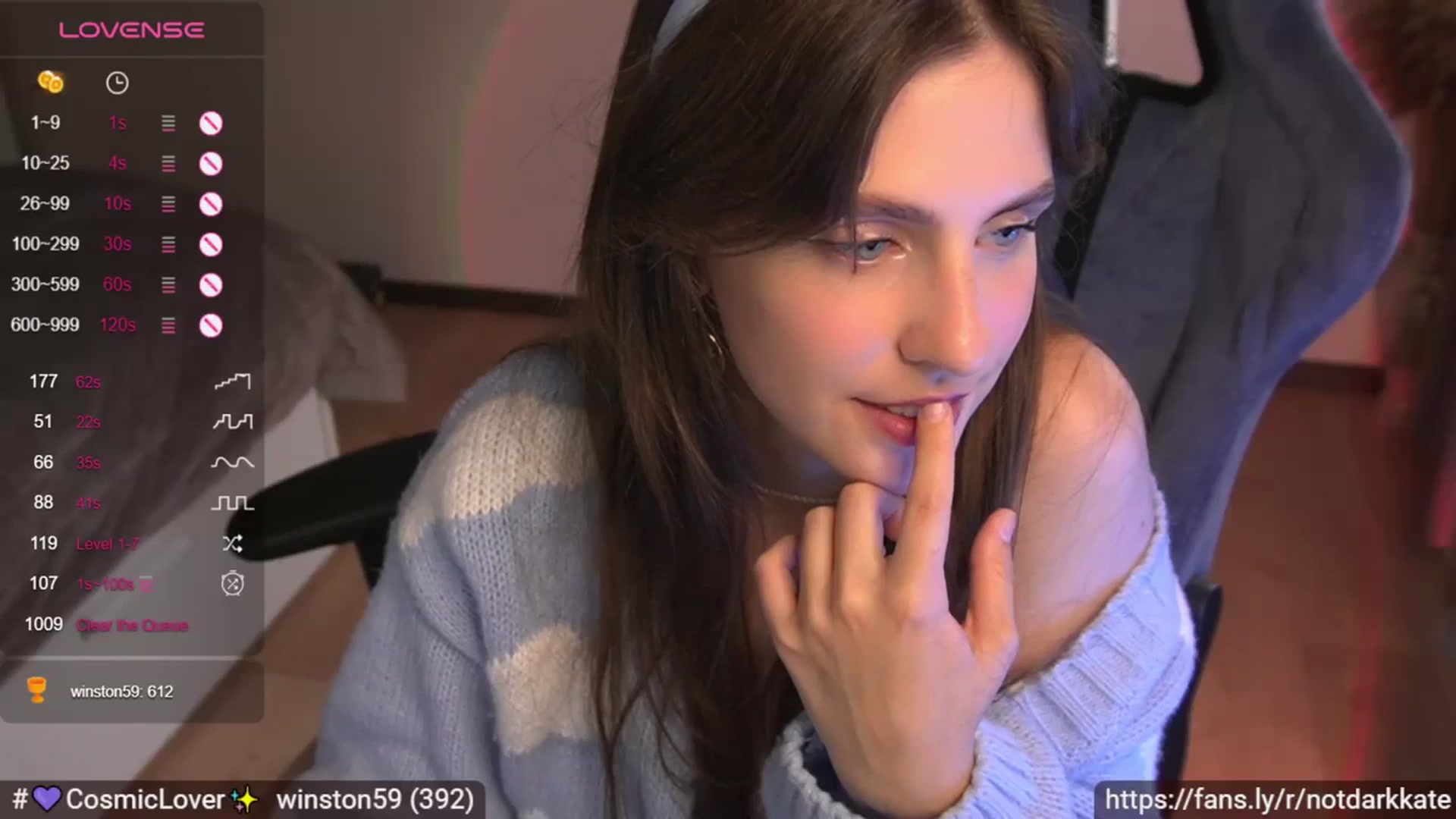 Gallery image thumbnail from DarkKate's myfreecams stream on, 09/06/2023, 07:55 image 6 of 20
