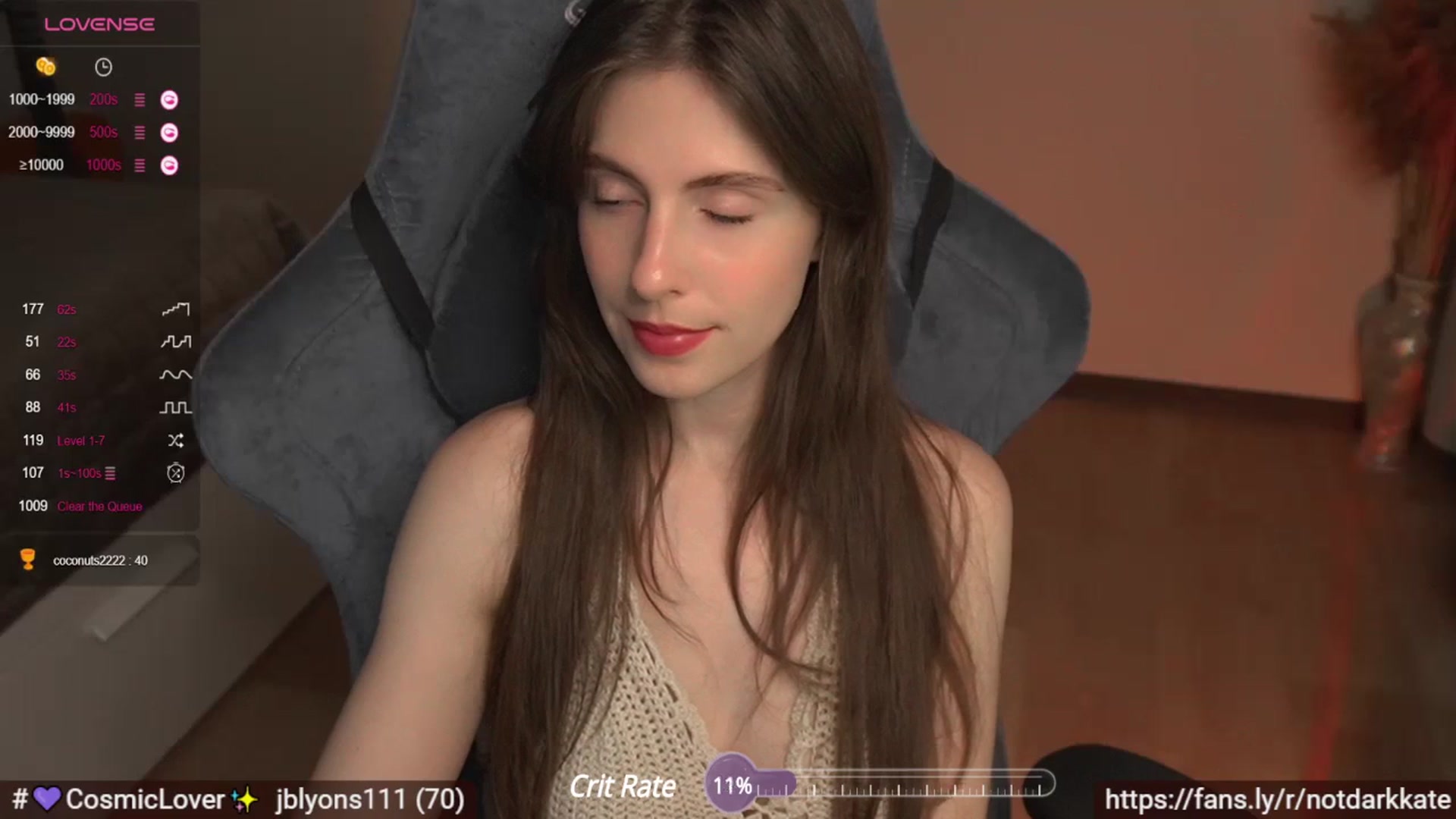 Gallery image thumbnail from DarkKate's myfreecams stream on, 11/08/2023, 10:18 image 17 of 20