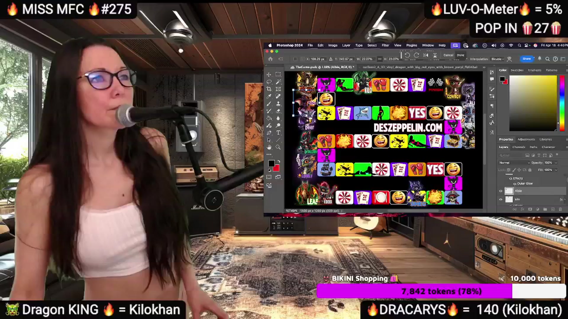 Gallery image thumbnail from DesZeppelin's myfreecams stream on, 04/19/2025, 24:01 image 9 of 20