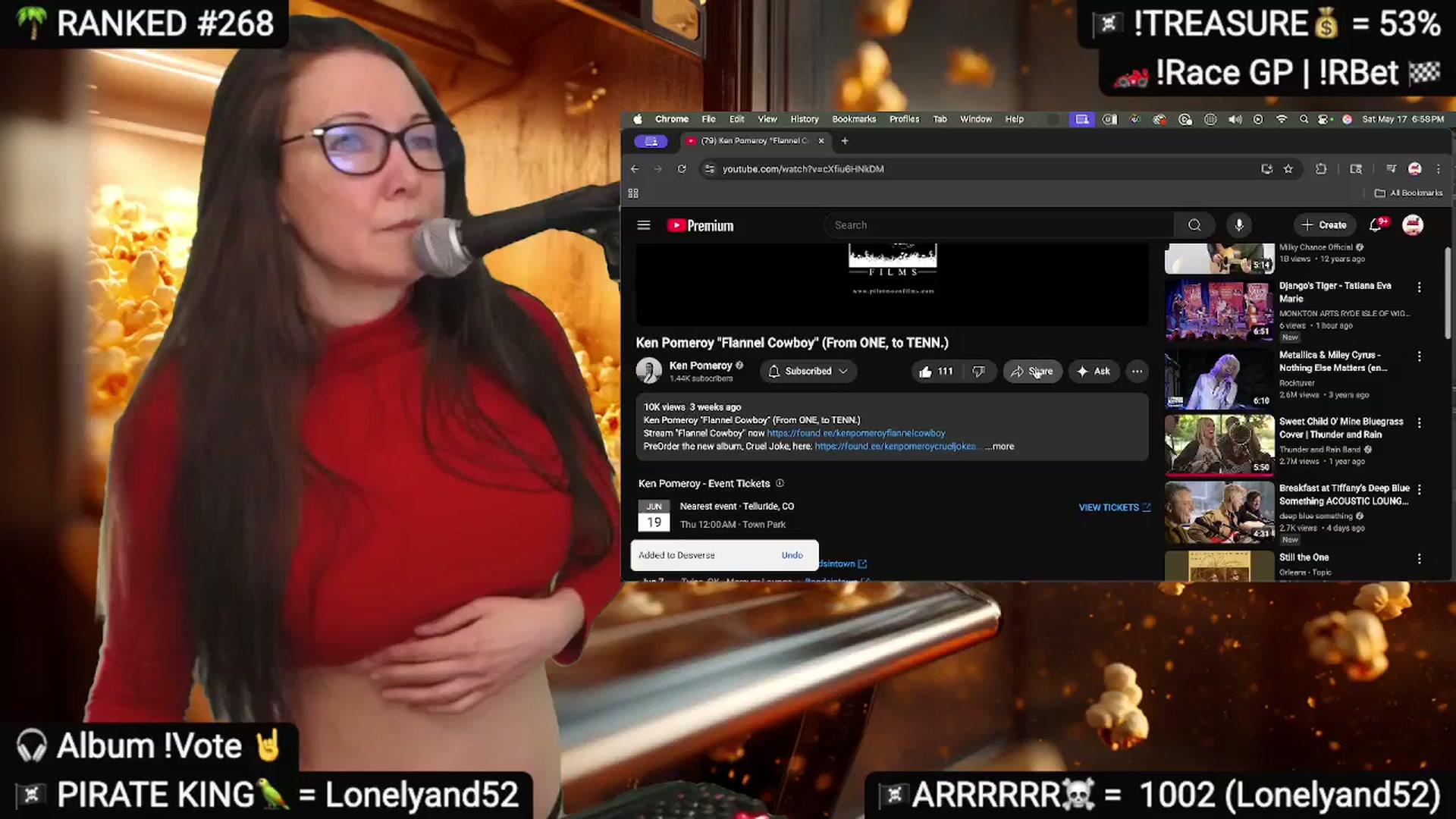 Gallery image thumbnail from DesZeppelin's myfreecams stream on, 05/18/2025, 02:24 image 18 of 20