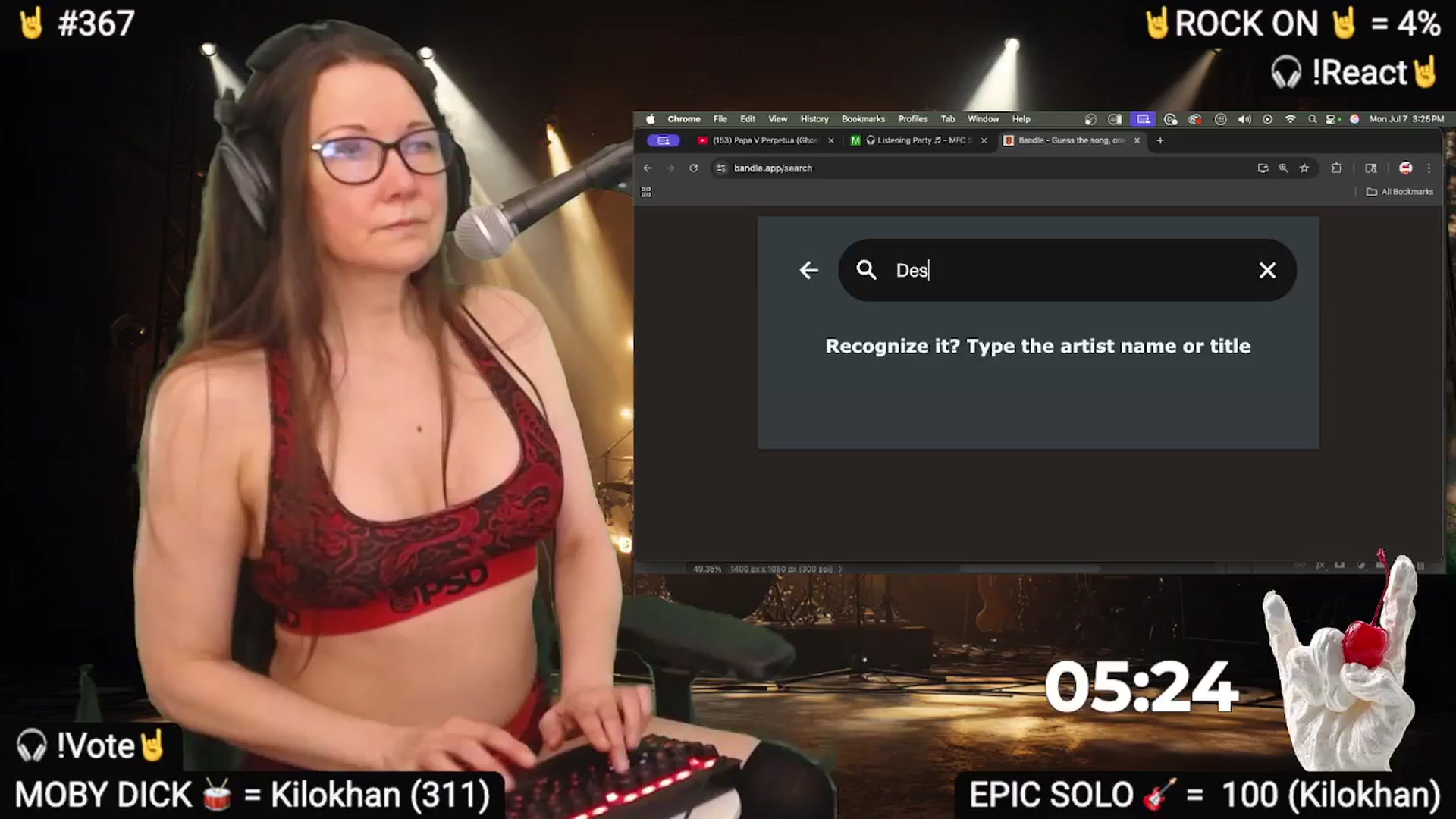Gallery image thumbnail from DesZeppelin's myfreecams stream on, 07/08/2025, 24:40 image 9 of 20