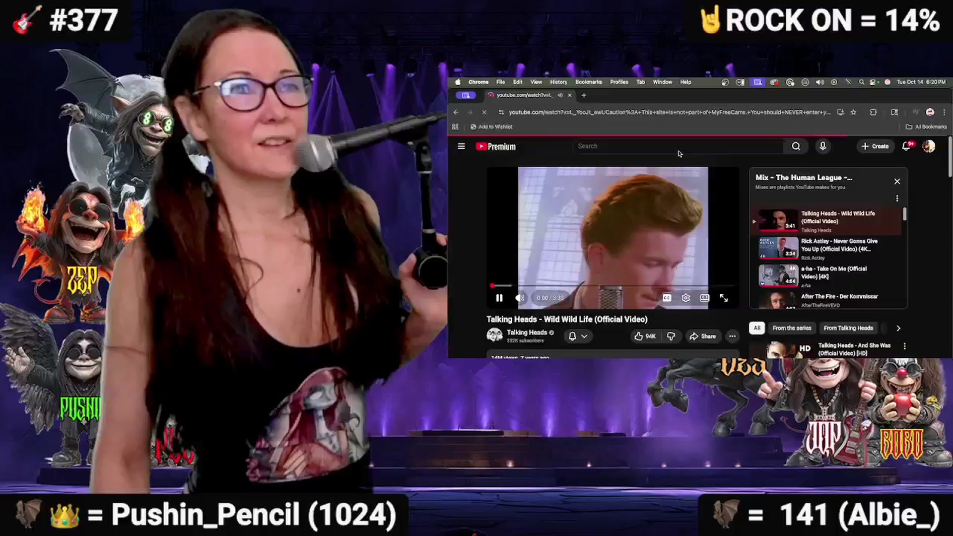 Gallery image thumbnail from DesZeppelin's myfreecams stream on, 10/15/2025, 01:38 image 17 of 20
