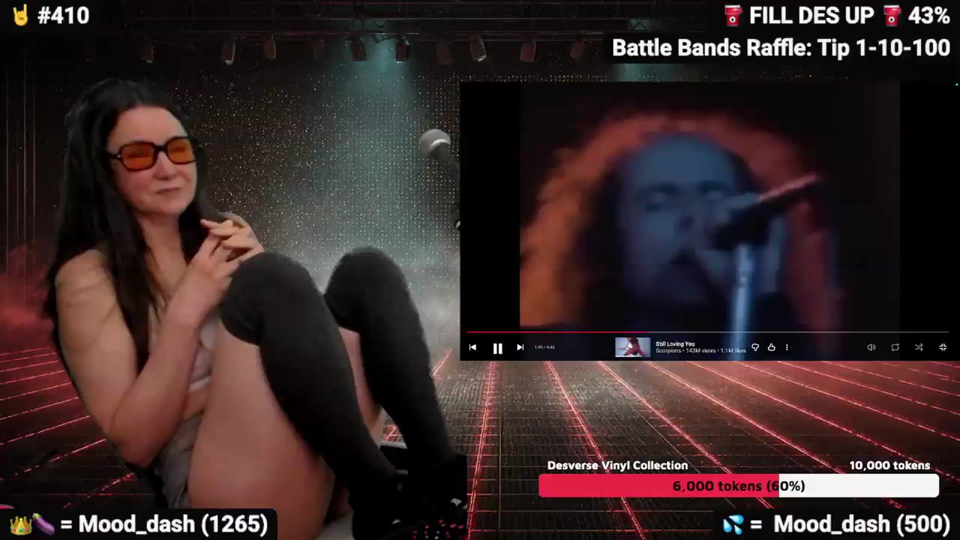 Gallery image thumbnail from DesZeppelin's myfreecams stream on, 05/23/2026, 09:00 image 1 of 20