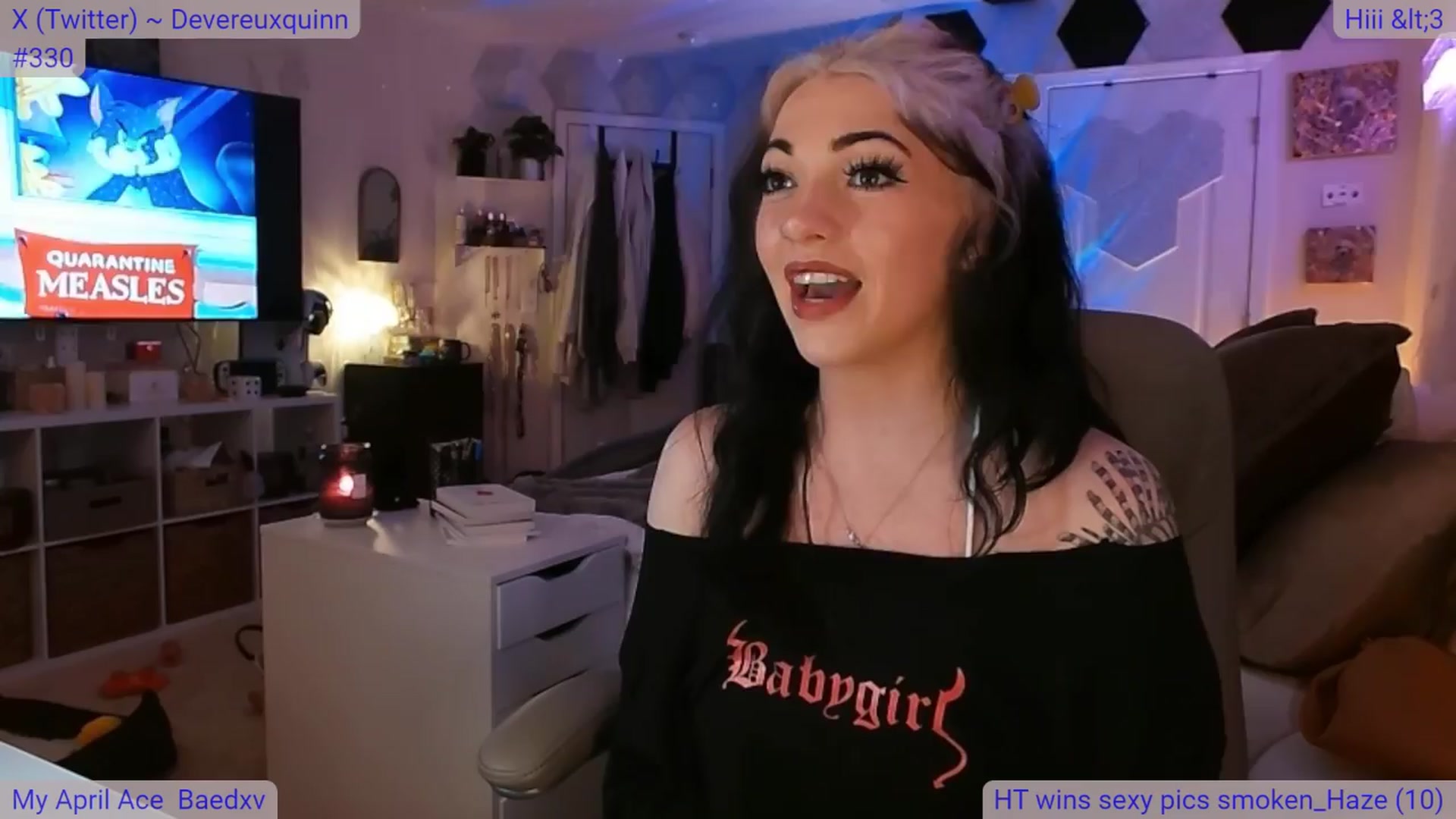 Gallery image thumbnail from DevereuxQ's myfreecams stream on, 04/09/2024, 05:18 image 1 of 20
