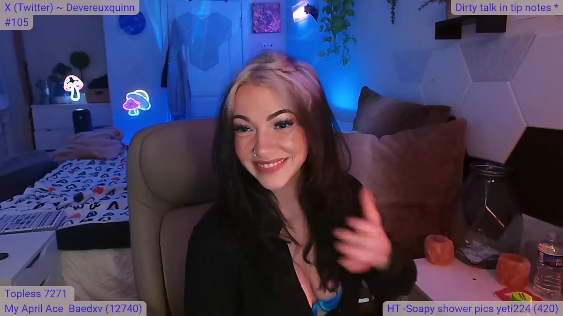 Gallery image thumbnail from DevereuxQ's myfreecams stream on, 04/26/2024, 07:31 image 3 of 20