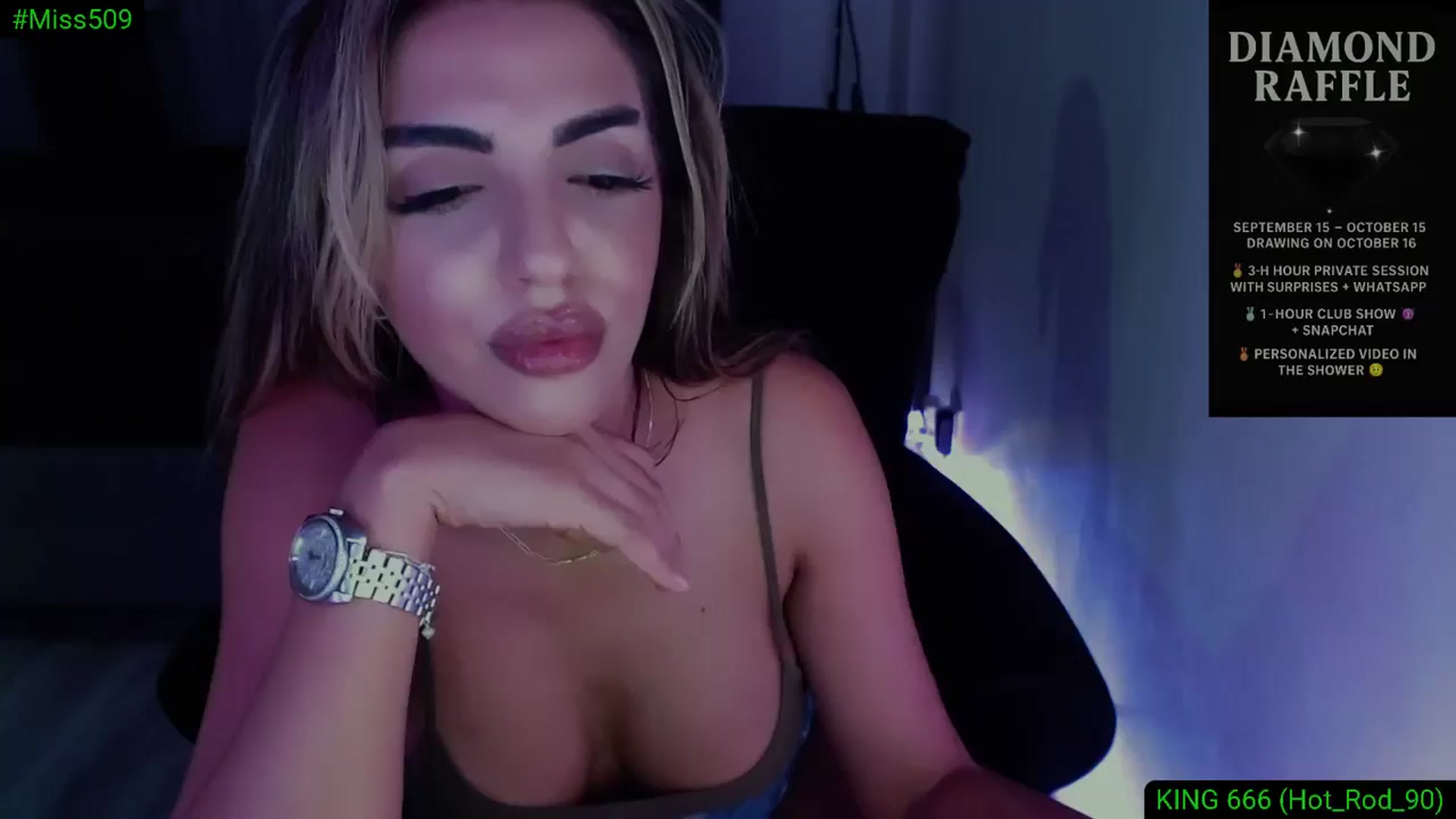 Gallery image thumbnail from Diamondblack5's myfreecams stream on, 09/15/2025, 03:56 image 19 of 20