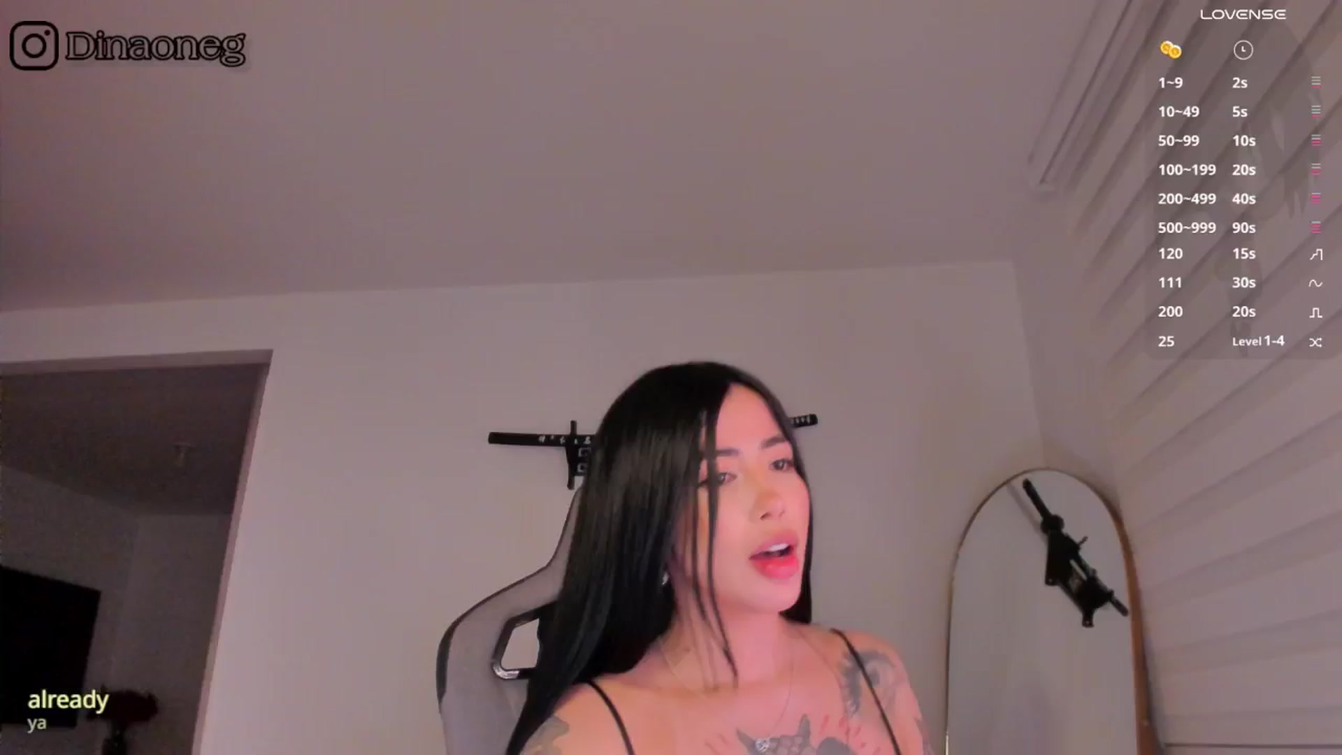 Gallery image thumbnail from Dinaoneg's myfreecams stream on, 11/16/2025, 07:52 image 1 of 20