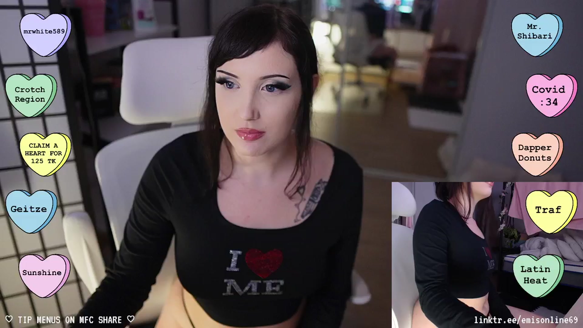 Gallery image thumbnail from EMMEL1NE's myfreecams stream on, 02/26/2024, 06:17 image 6 of 20