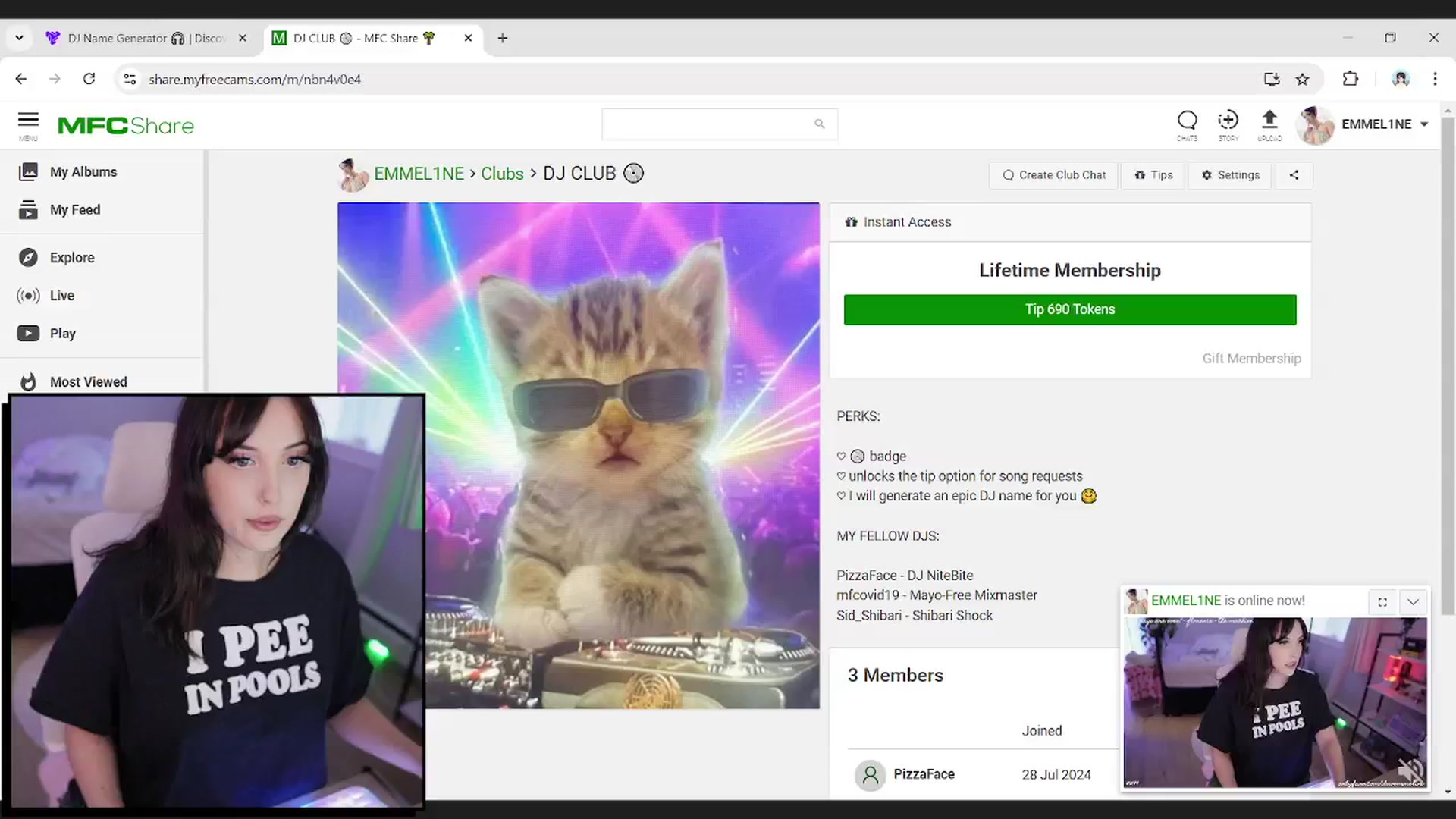 Gallery image thumbnail from EMMEL1NE's myfreecams stream on, 07/30/2024, 04:13 image 14 of 20