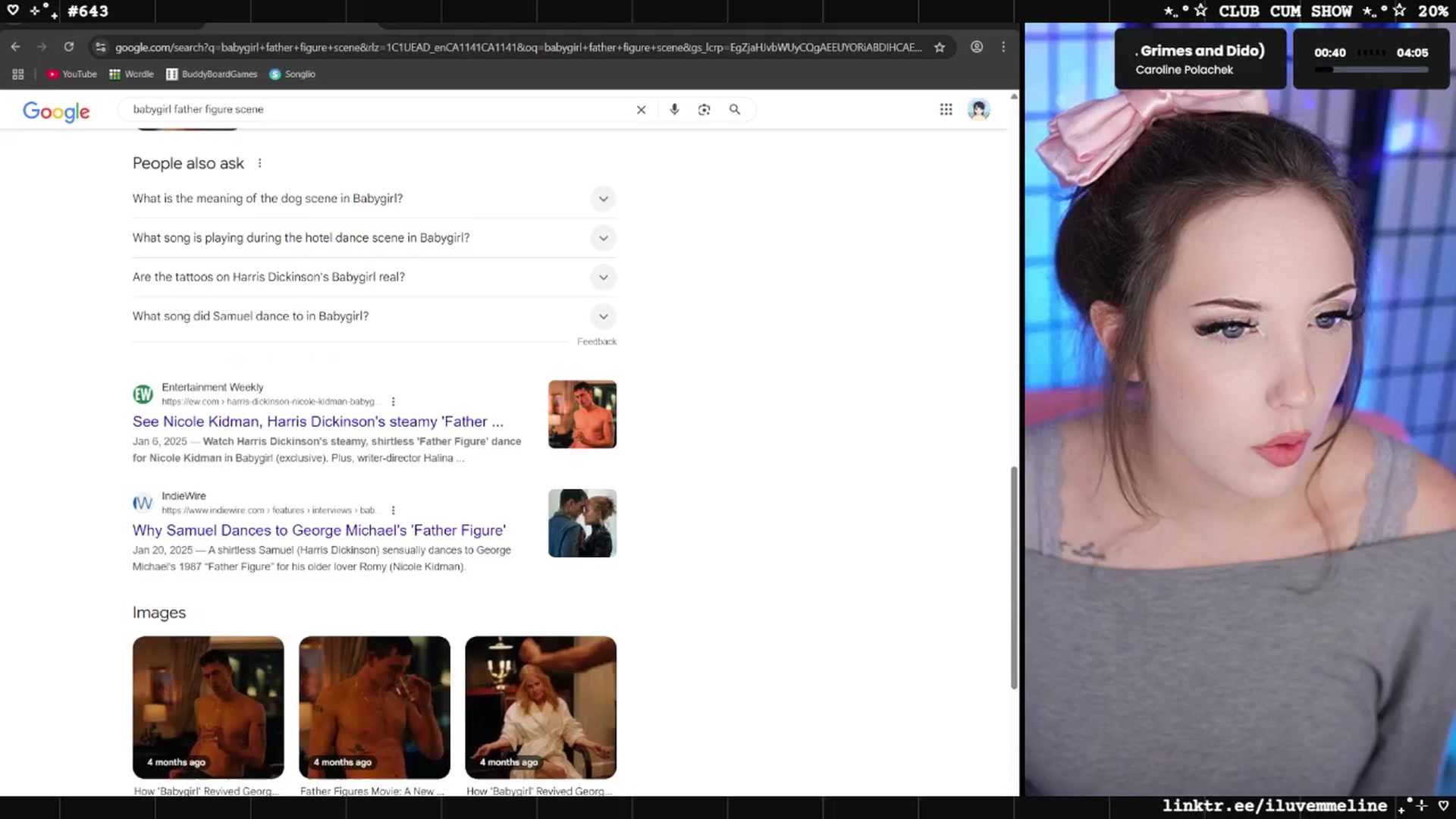 Gallery image thumbnail from EMMEL1NE's myfreecams stream on, 06/02/2025, 09:08 image 3 of 20