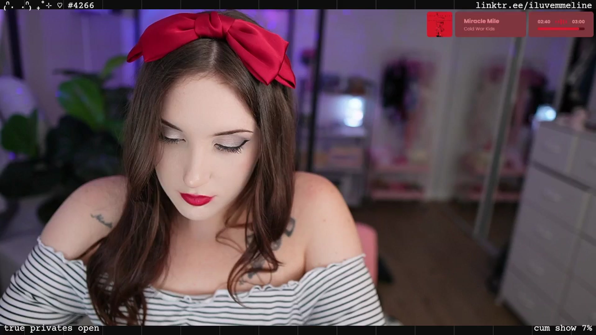 Gallery image thumbnail from EMMEL1NE's myfreecams stream on, 09/04/2025, 04:21 image 18 of 20