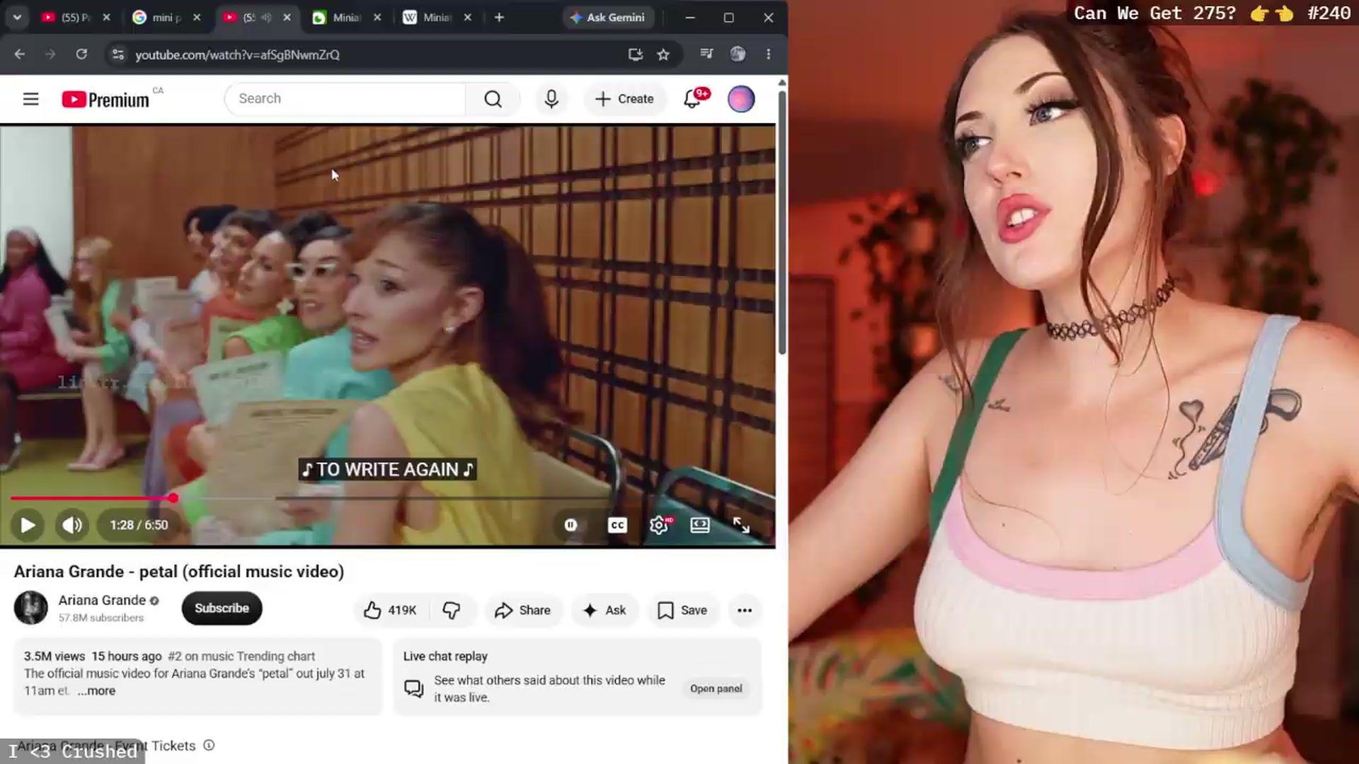 Gallery image thumbnail from EMMEL1NE's myfreecams stream on, 08/01/2026, 07:08 image 20 of 20