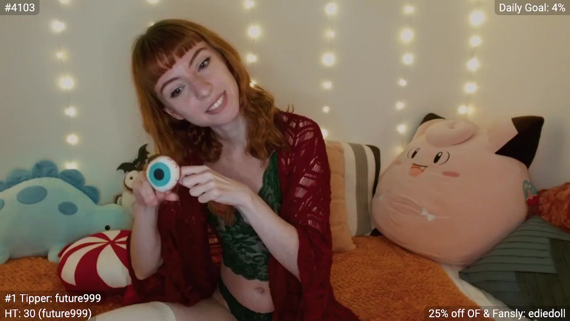 Gallery image thumbnail from EdieDoll's myfreecams stream on, 12/03/2024, 04:20 image 18 of 20