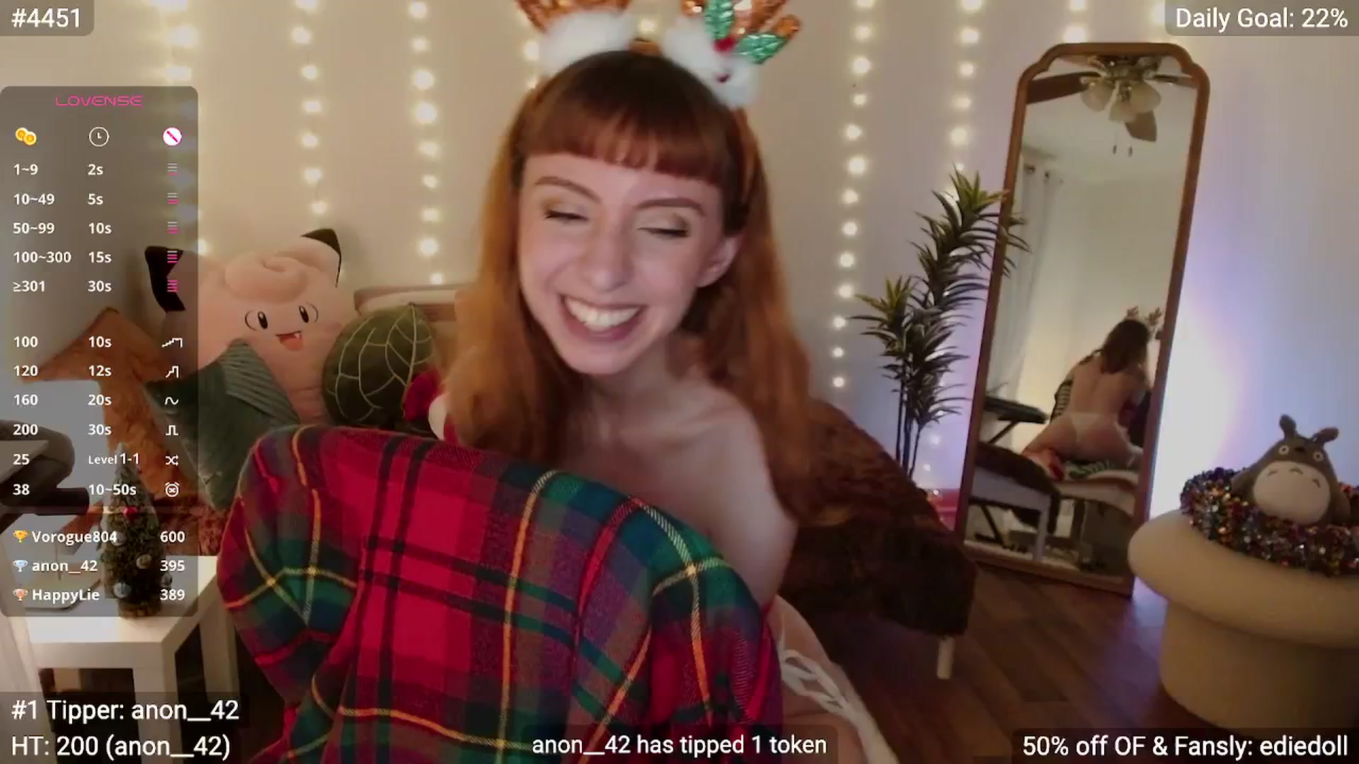 Gallery image thumbnail from EdieDoll's myfreecams stream on, 12/25/2024, 05:31 image 13 of 20