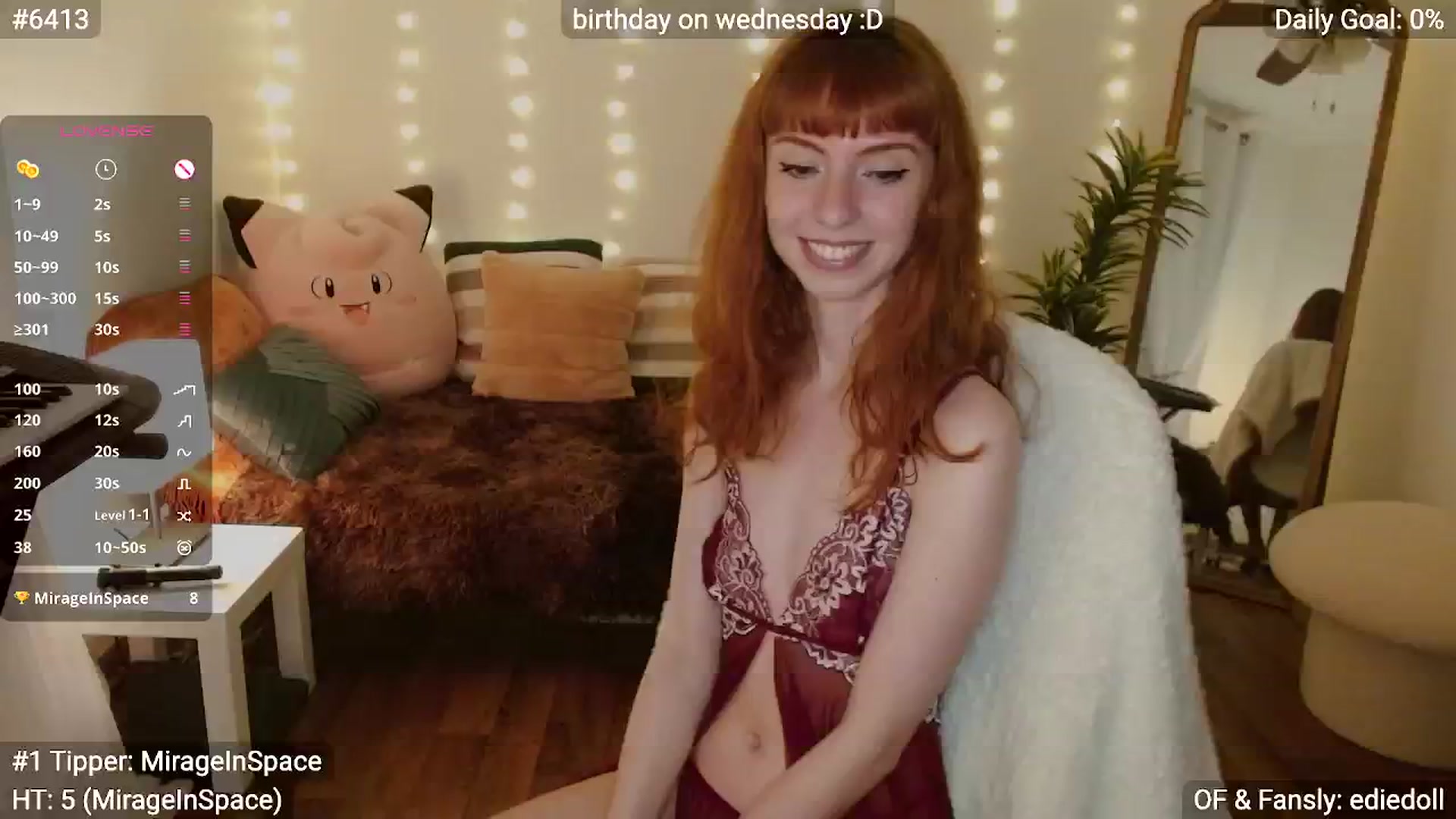 Gallery image thumbnail from EdieDoll's myfreecams stream on, 02/25/2025, 05:54 image 3 of 20