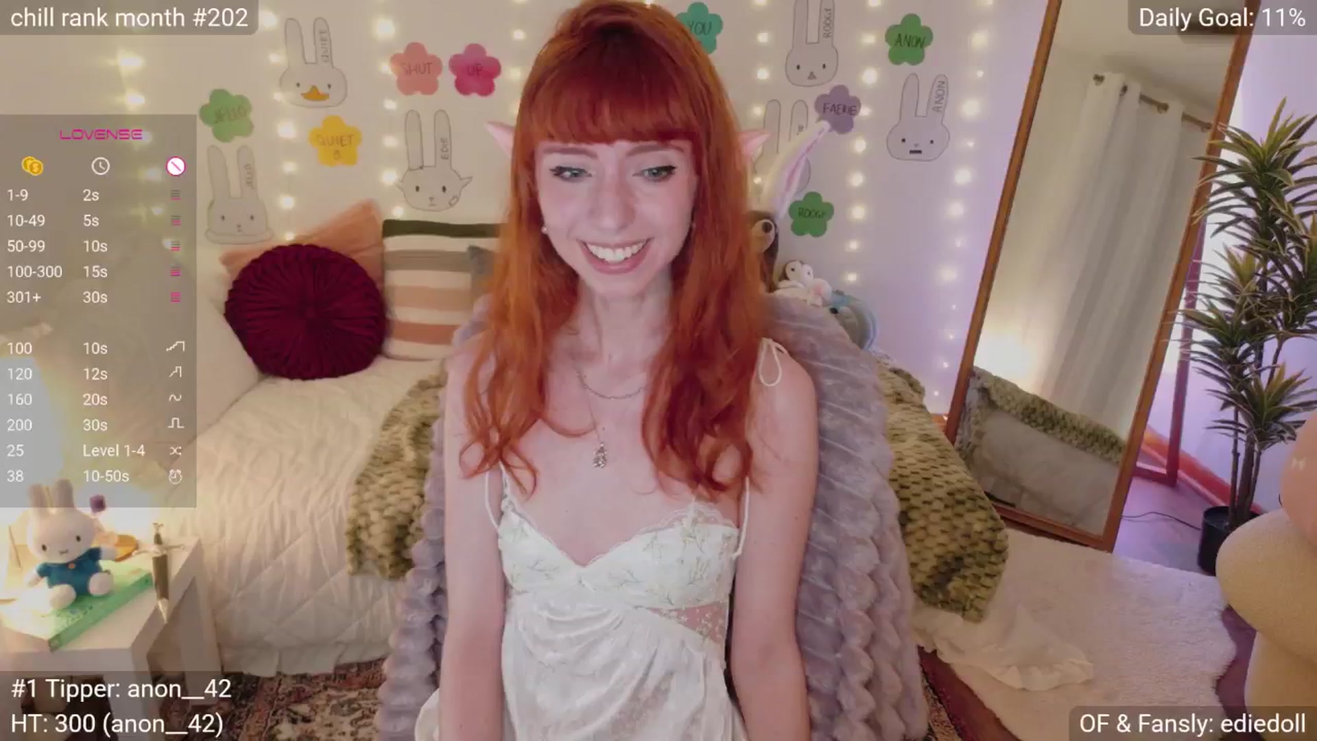 Gallery image thumbnail from EdieDoll's myfreecams stream on, 05/17/2025, 07:03 image 6 of 20
