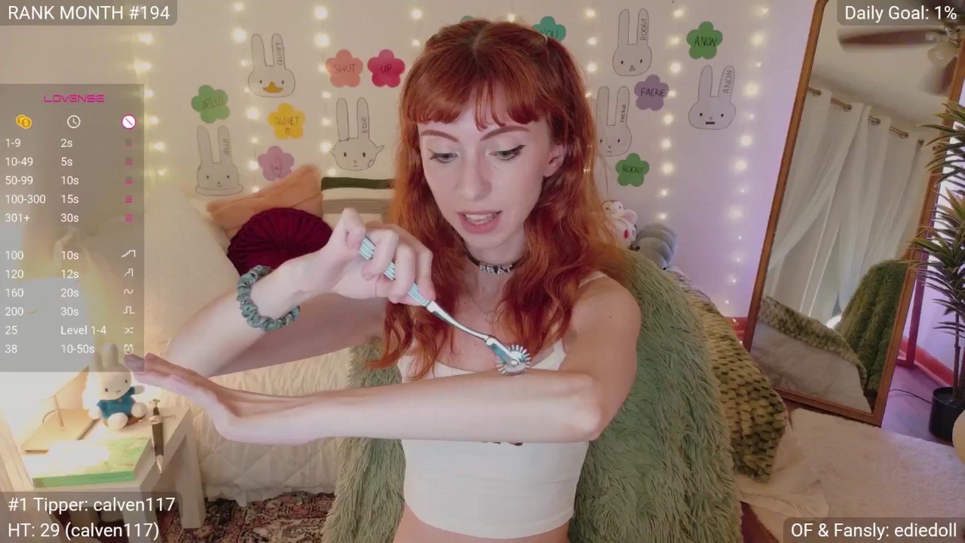 Gallery image thumbnail from EdieDoll's myfreecams stream on, 05/31/2025, 06:54 image 3 of 20
