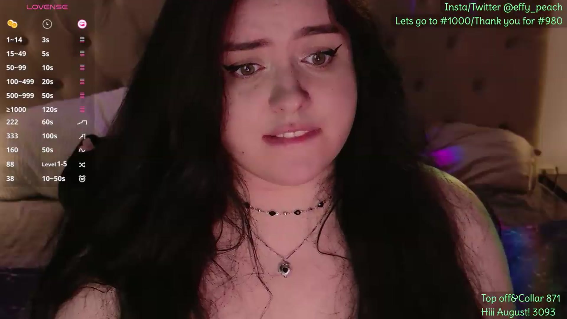 Gallery image thumbnail from Effy_peach's myfreecams stream on, 08/03/2026, 23:14 image 15 of 20