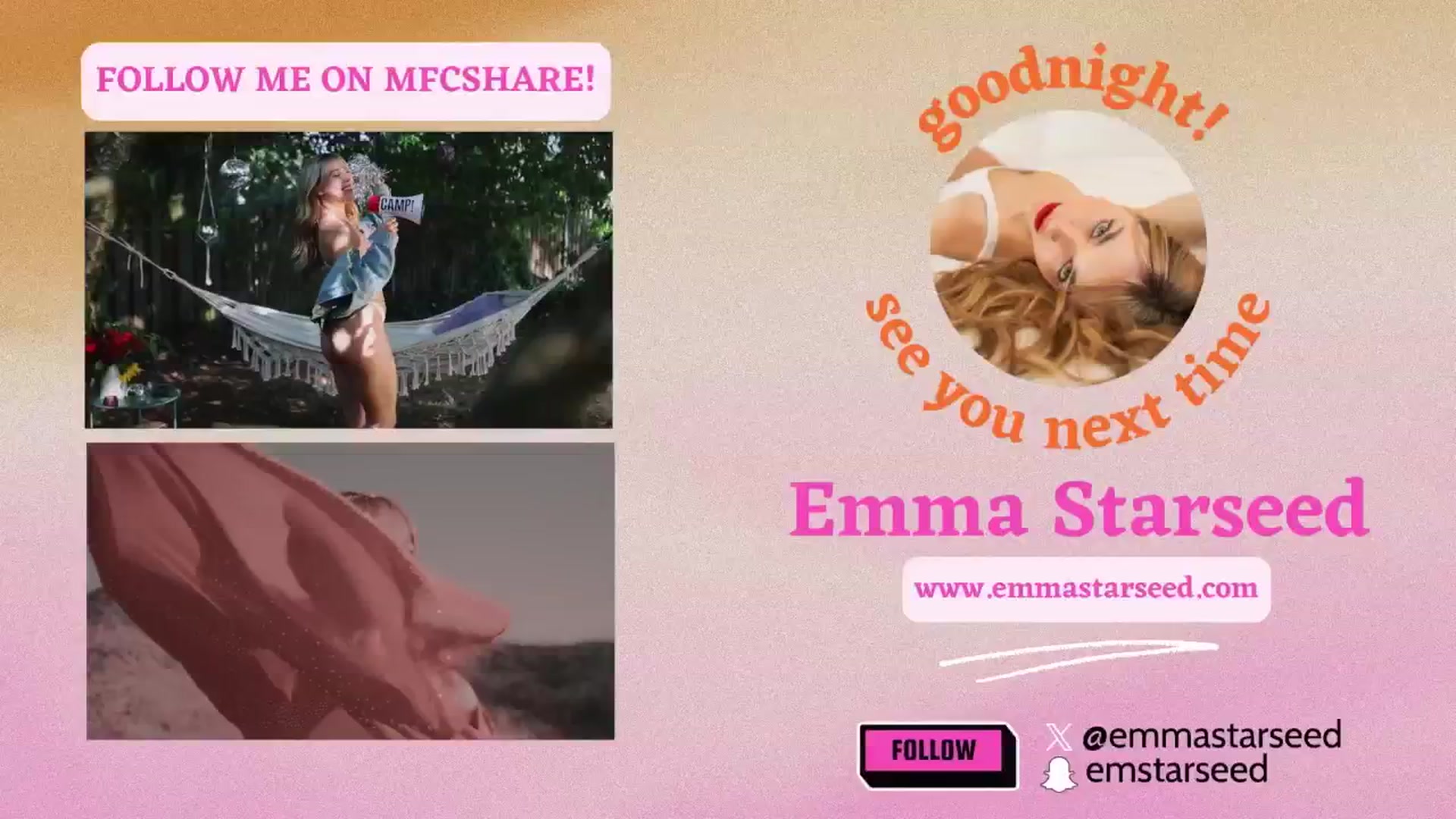 Gallery image thumbnail from EmmaStarseed's myfreecams stream on, 02/12/2026, 07:55 image 1 of 20