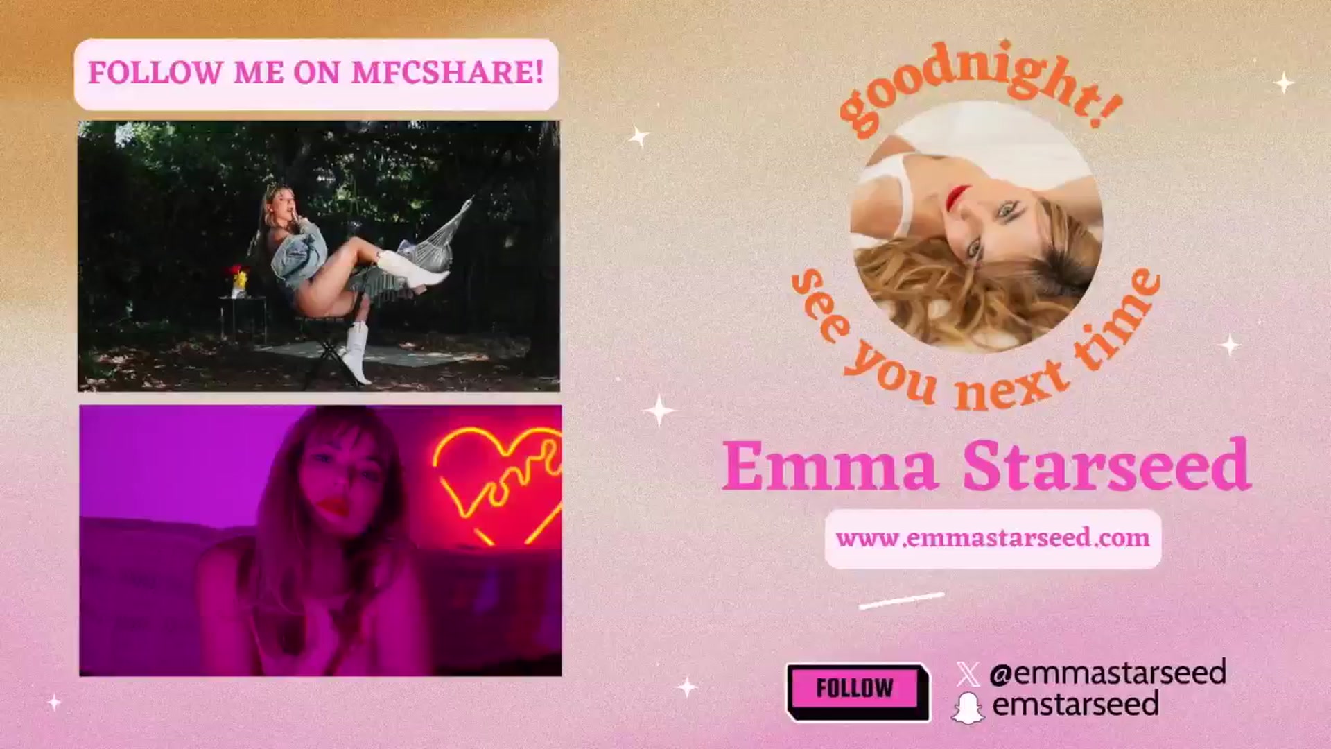 Gallery image thumbnail from EmmaStarseed's myfreecams stream on, 02/12/2026, 07:55 image 10 of 20
