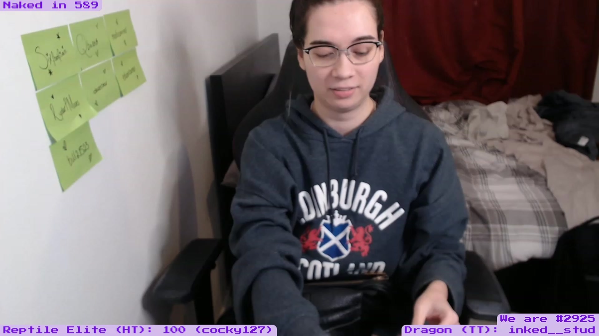 Gallery image thumbnail from EmoSmithers's myfreecams stream on, 04/10/2023, 14:49 image 1 of 20