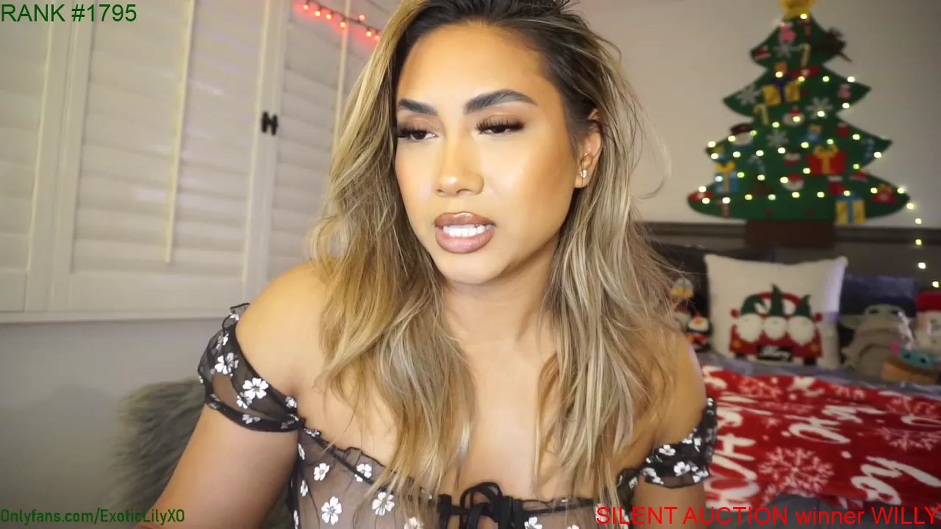 Gallery image thumbnail from ExoticLilyXO's myfreecams stream on, 12/15/2022, 05:05 image 14 of 20