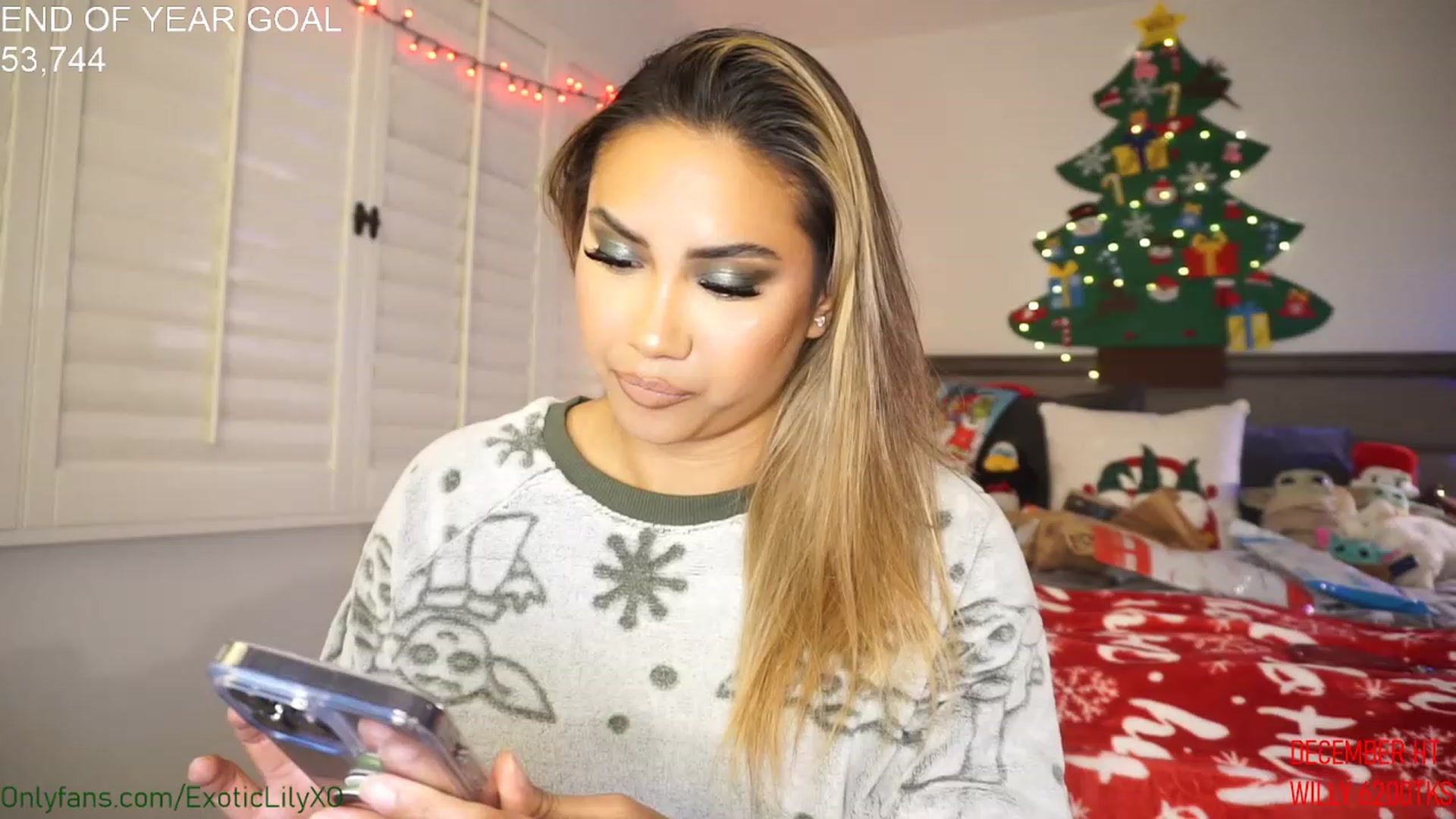 Gallery image thumbnail from ExoticLilyXO's myfreecams stream on, 12/24/2022, 04:02 image 2 of 20