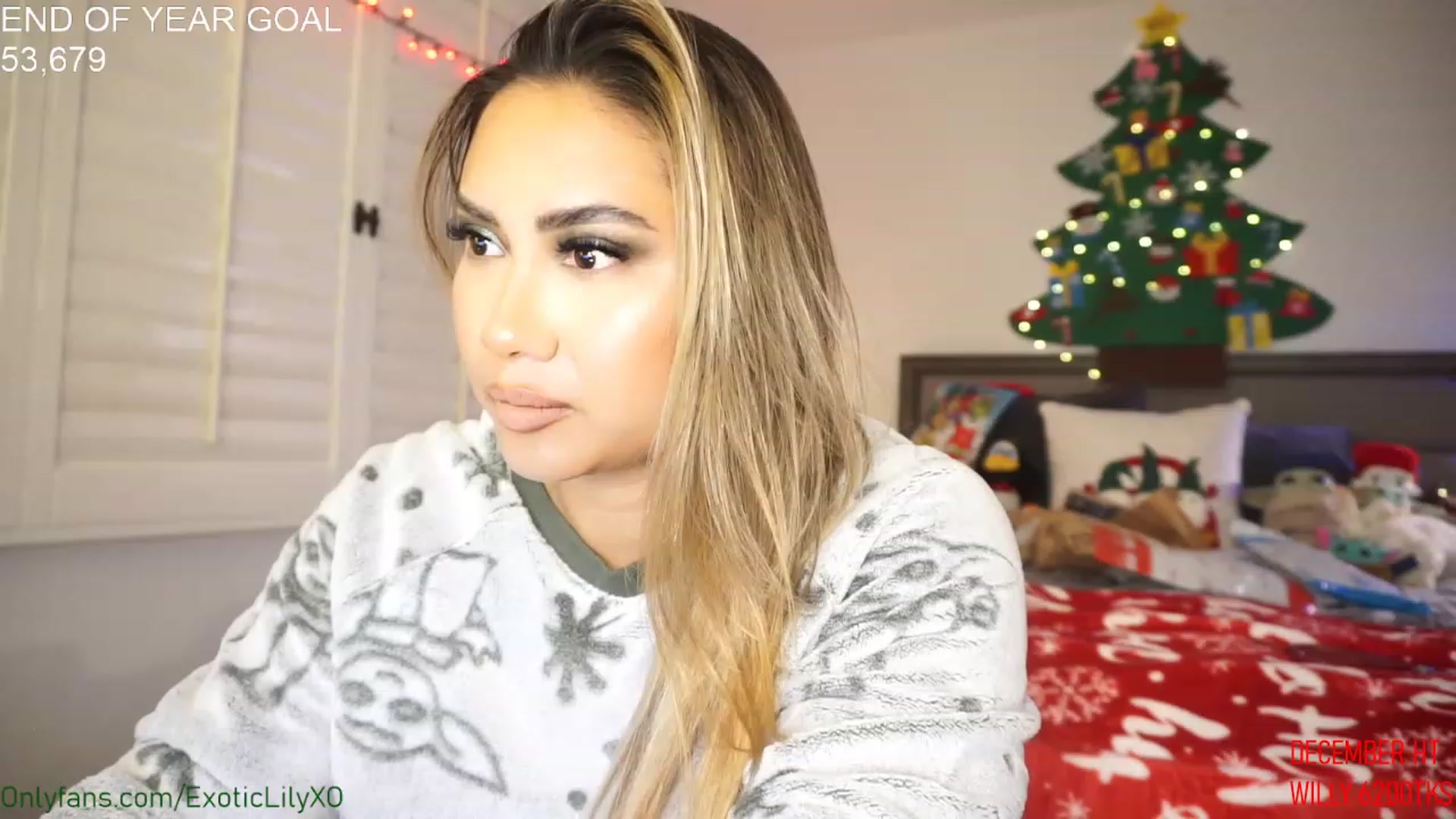 Gallery image thumbnail from ExoticLilyXO's myfreecams stream on, 12/24/2022, 04:02 image 3 of 20