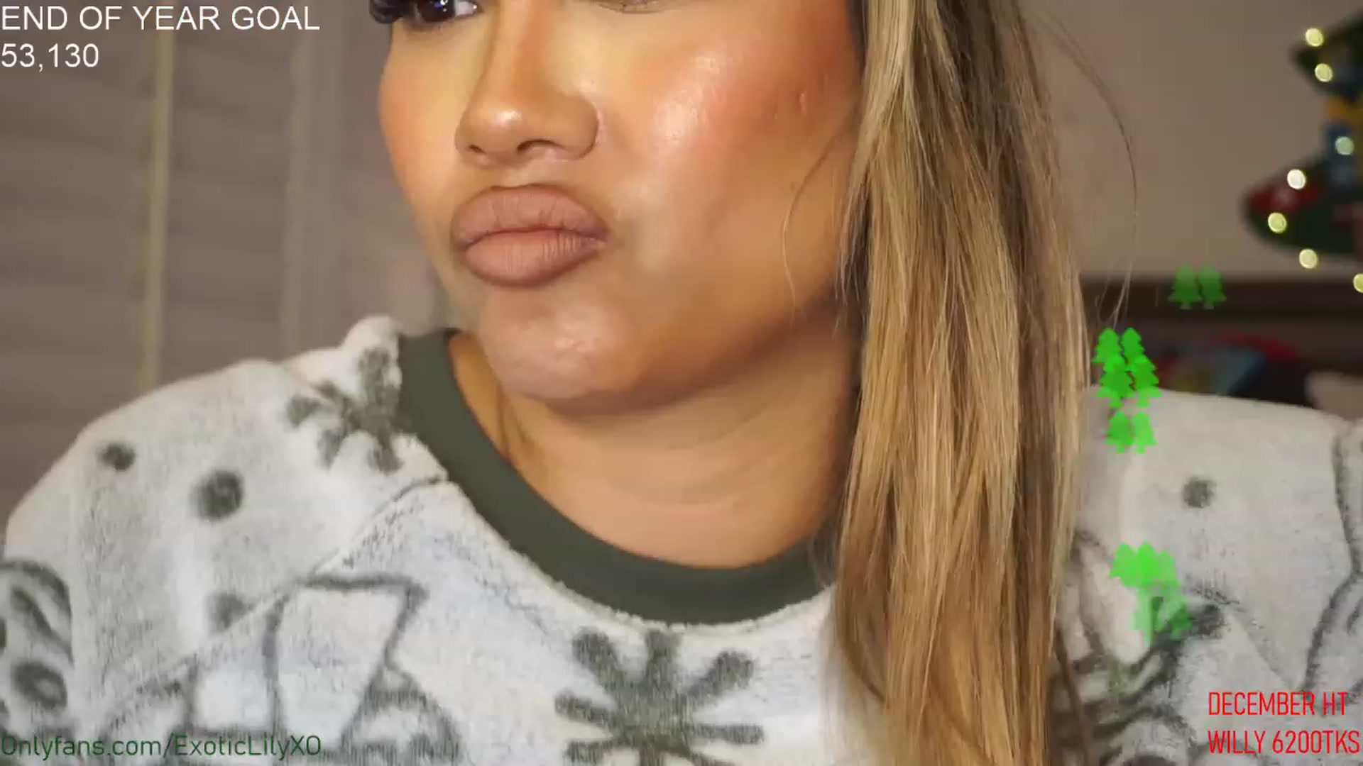 Gallery image thumbnail from ExoticLilyXO's myfreecams stream on, 12/24/2022, 04:02 image 5 of 20