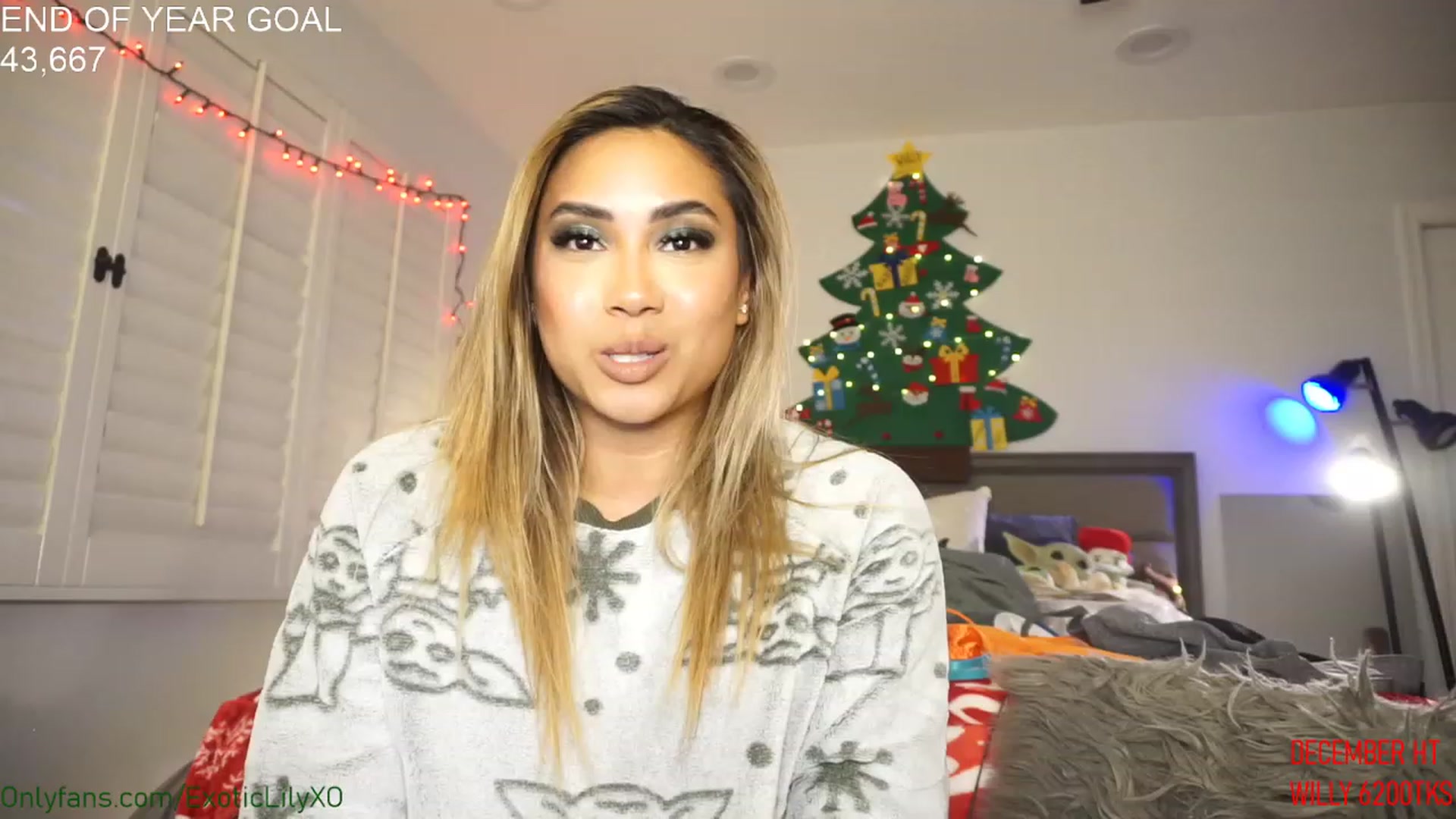 Gallery image thumbnail from ExoticLilyXO's myfreecams stream on, 12/24/2022, 04:31 image 16 of 20